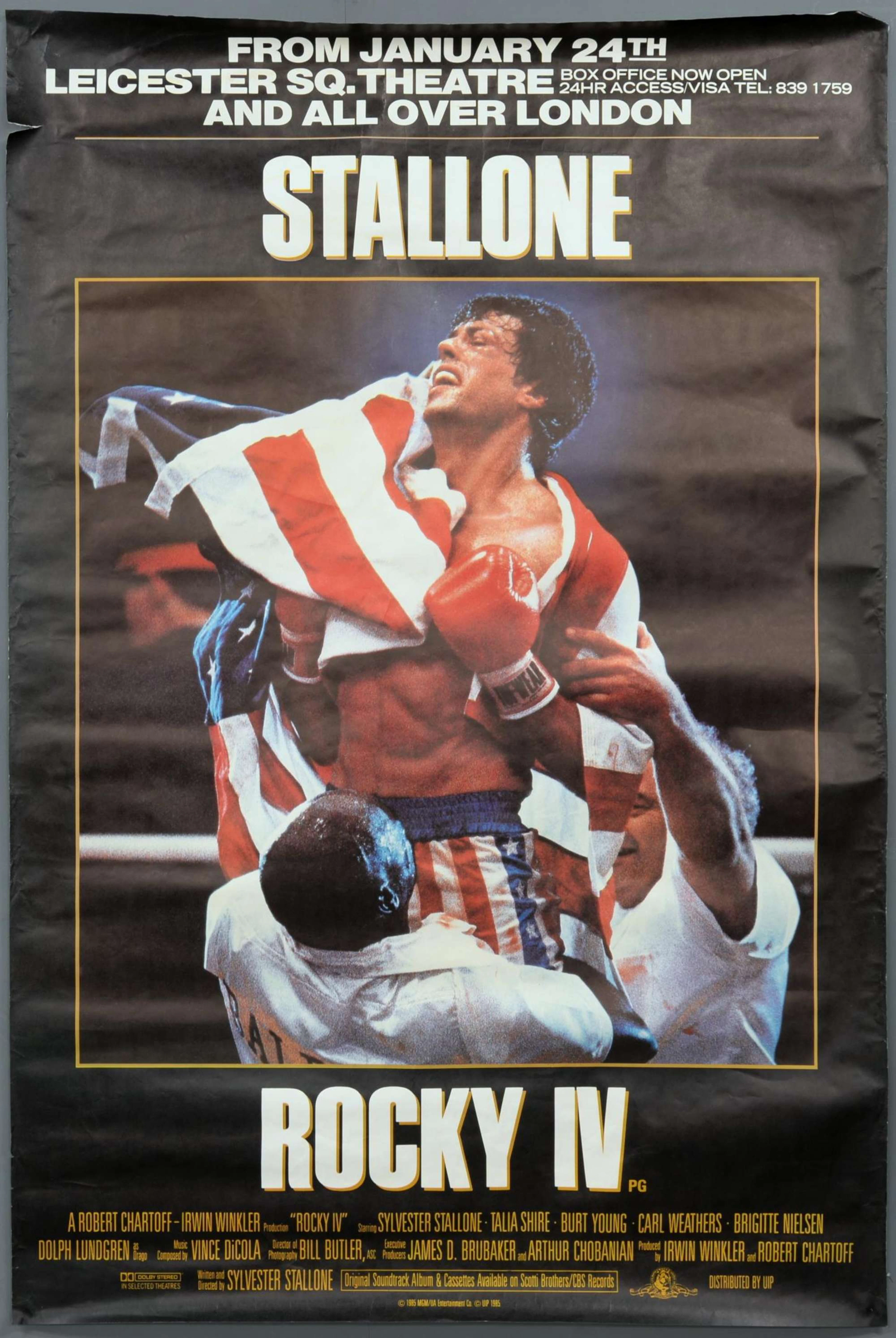 19 British Quad film posters including The Hunter, American Gigolo, The Living Daylights, The Legend of The Lone Ranger, Time Bandits, Mission Galactica, The Big Red One, Ordinary People, The Saint, T