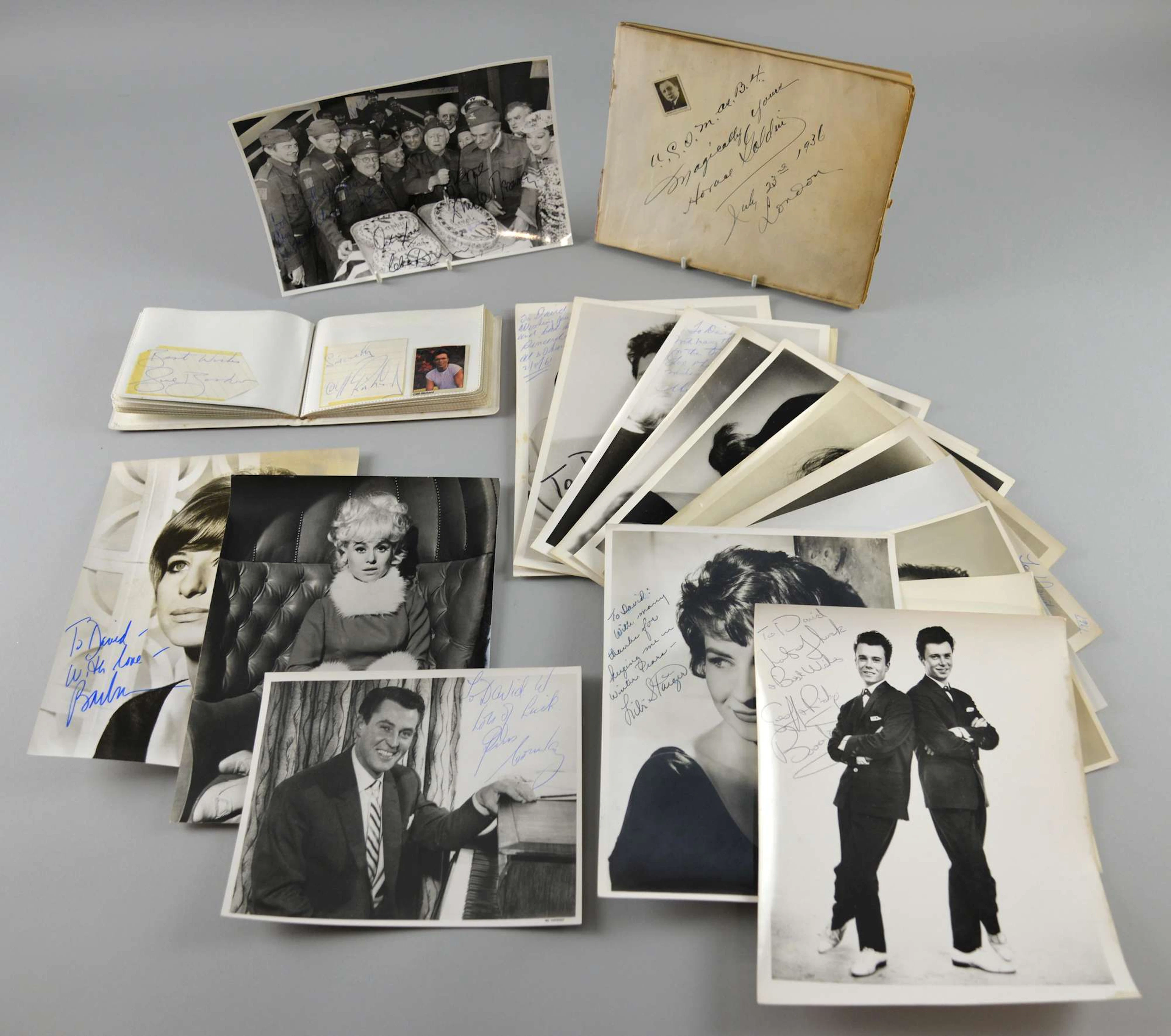 Collection of autographs including Rex Harrison