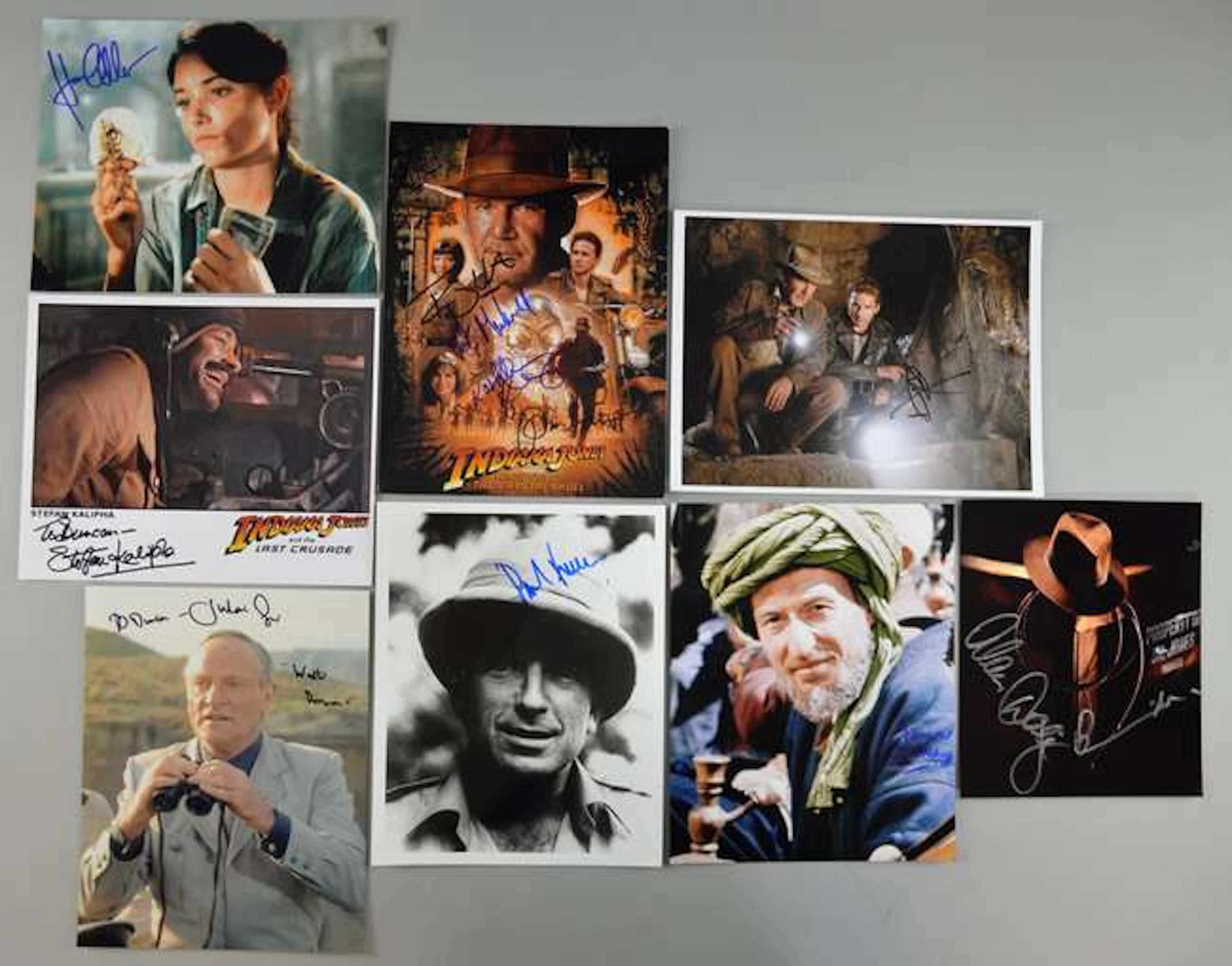 Indiana Jones - Eight items signed by Shia Lebouf
