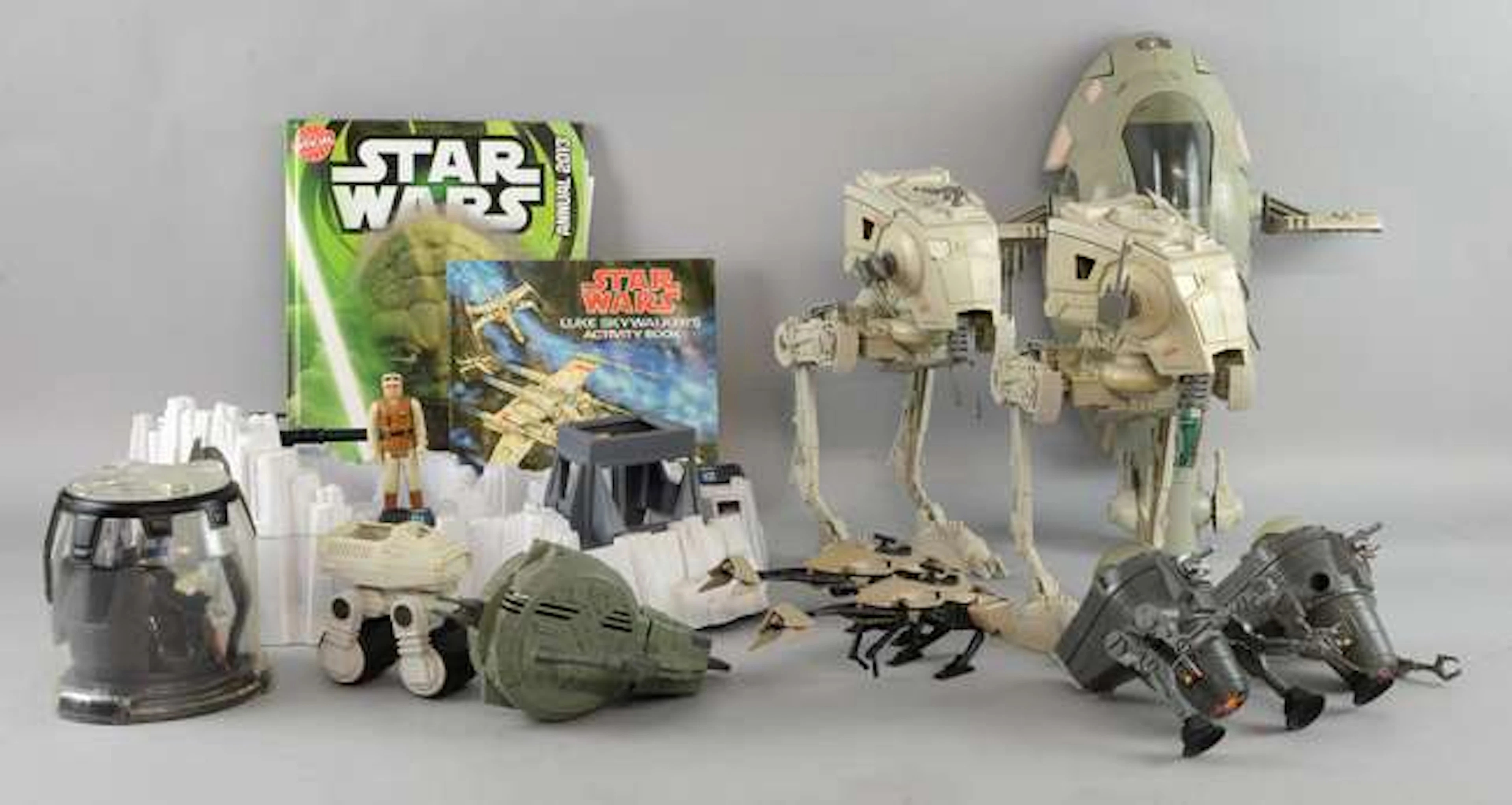 Star Wars unboxed vintage toys including Ice Palace Hoth