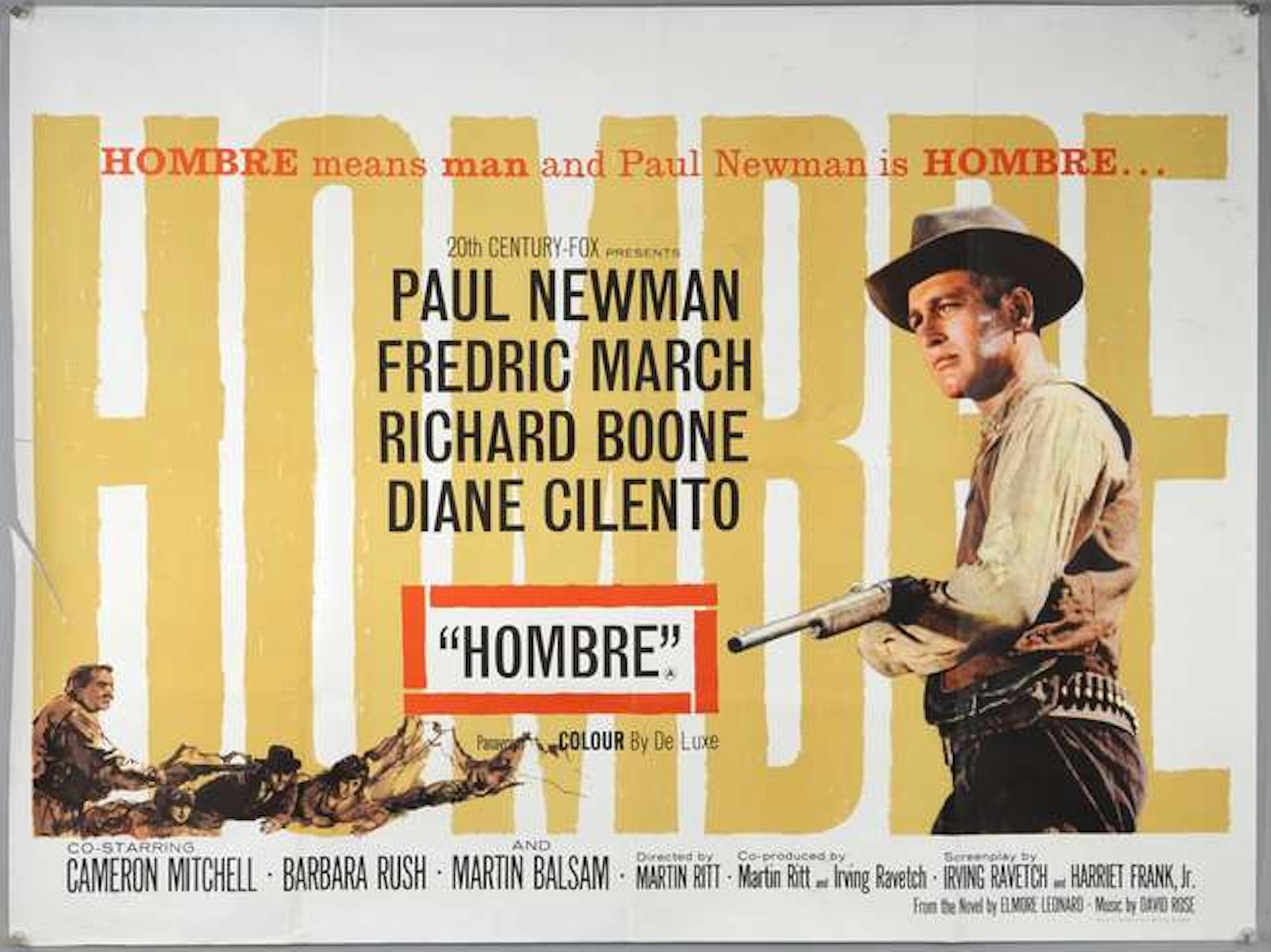 10 British Quad film posters including Hombre