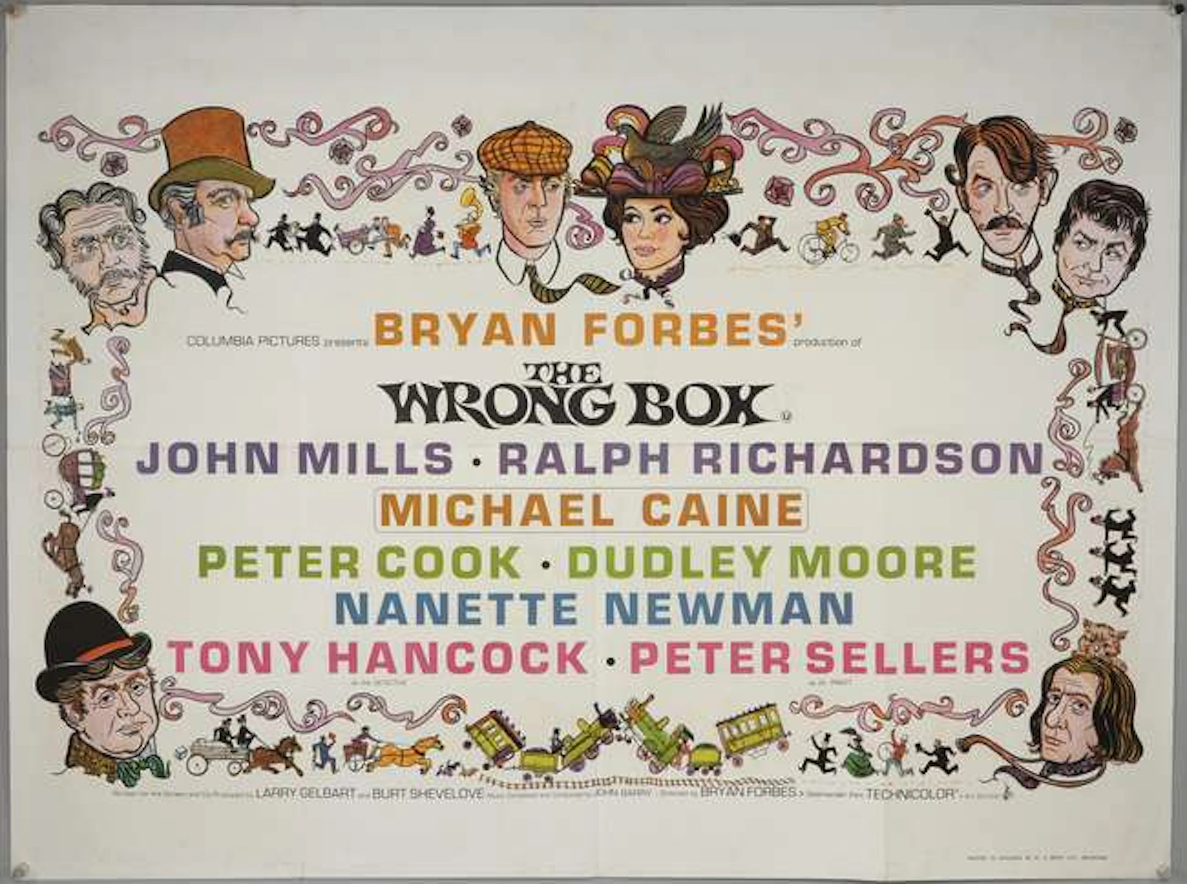 19 British Quad film posters including The Wrong Box