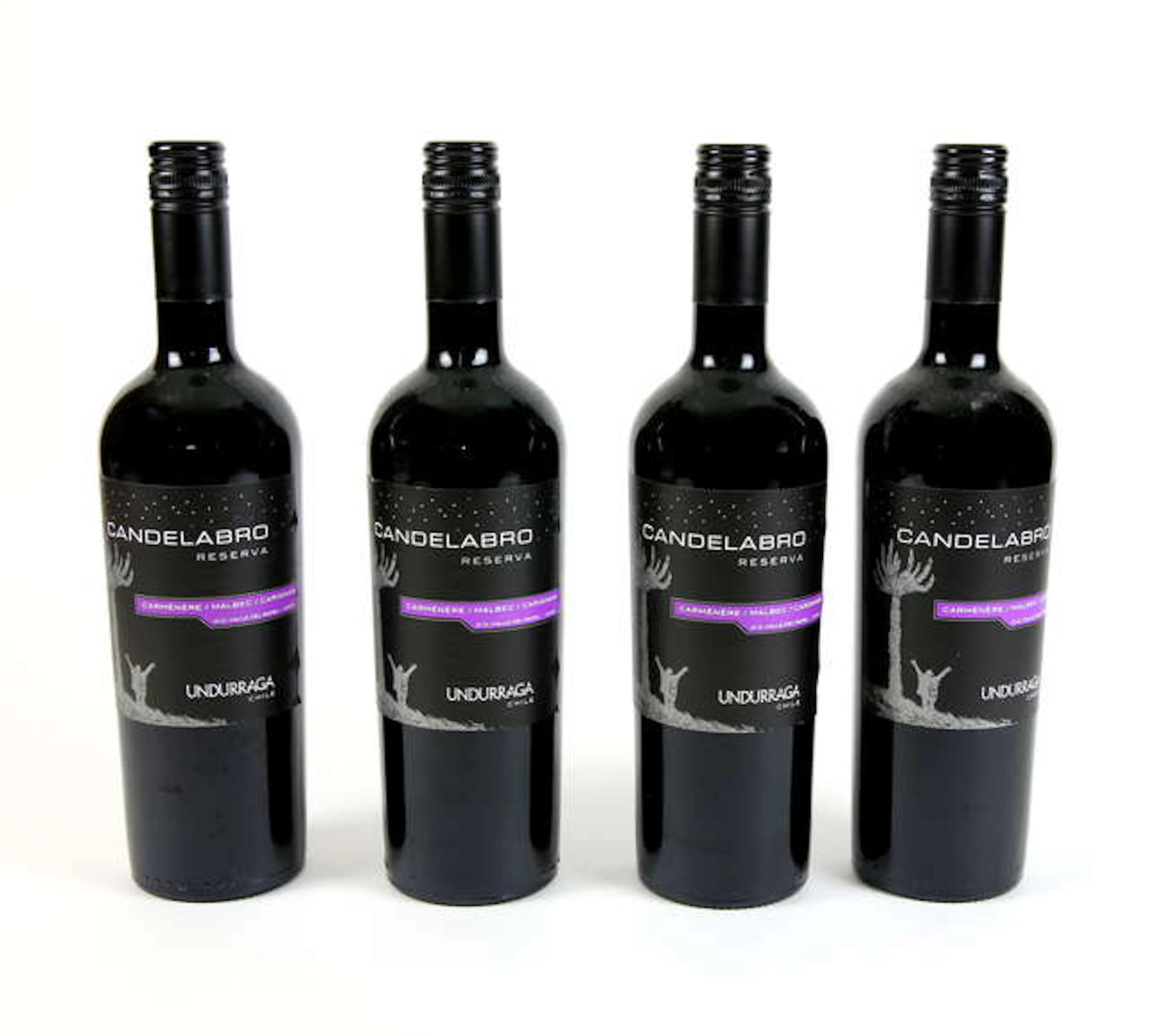 4 bottles of Candelabro Reserva Malbec red wine, 2012 vintage (4)