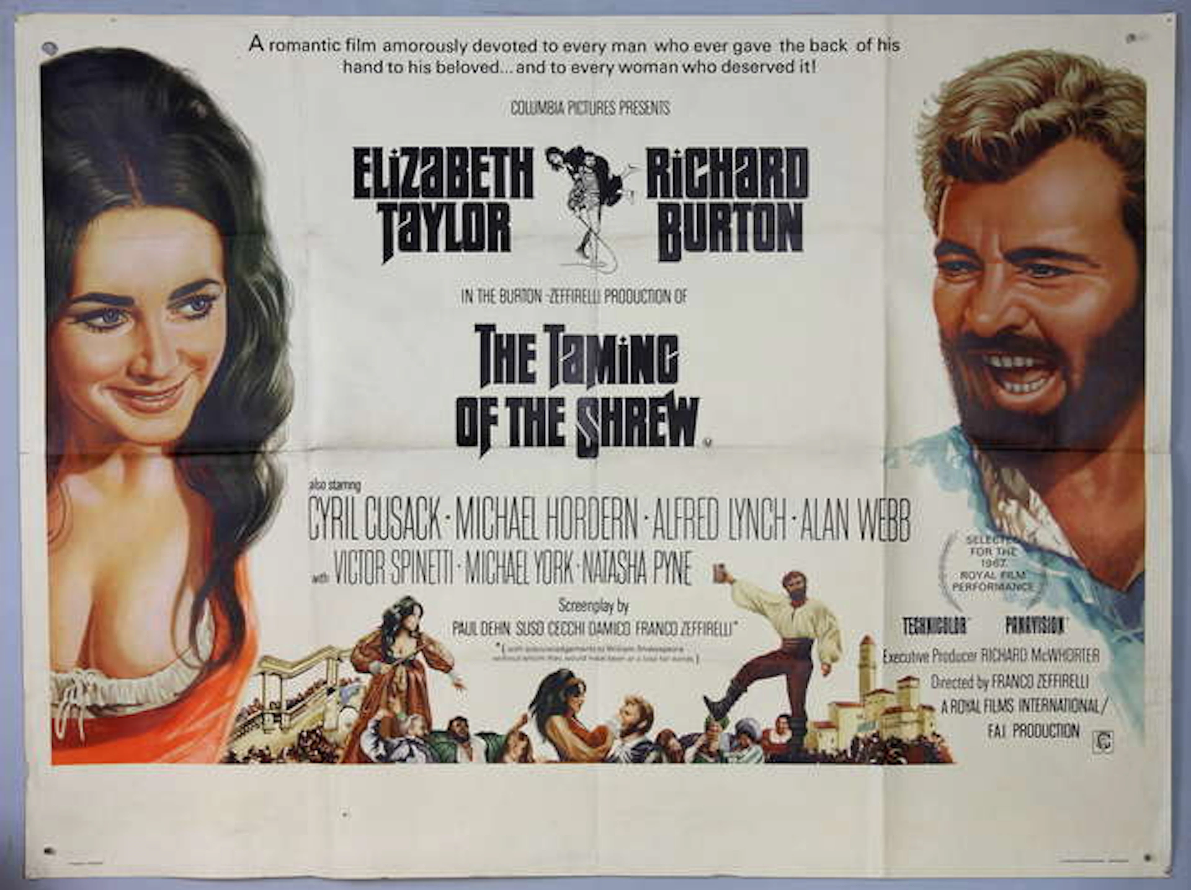 4 Richard Burton British Quad film posters