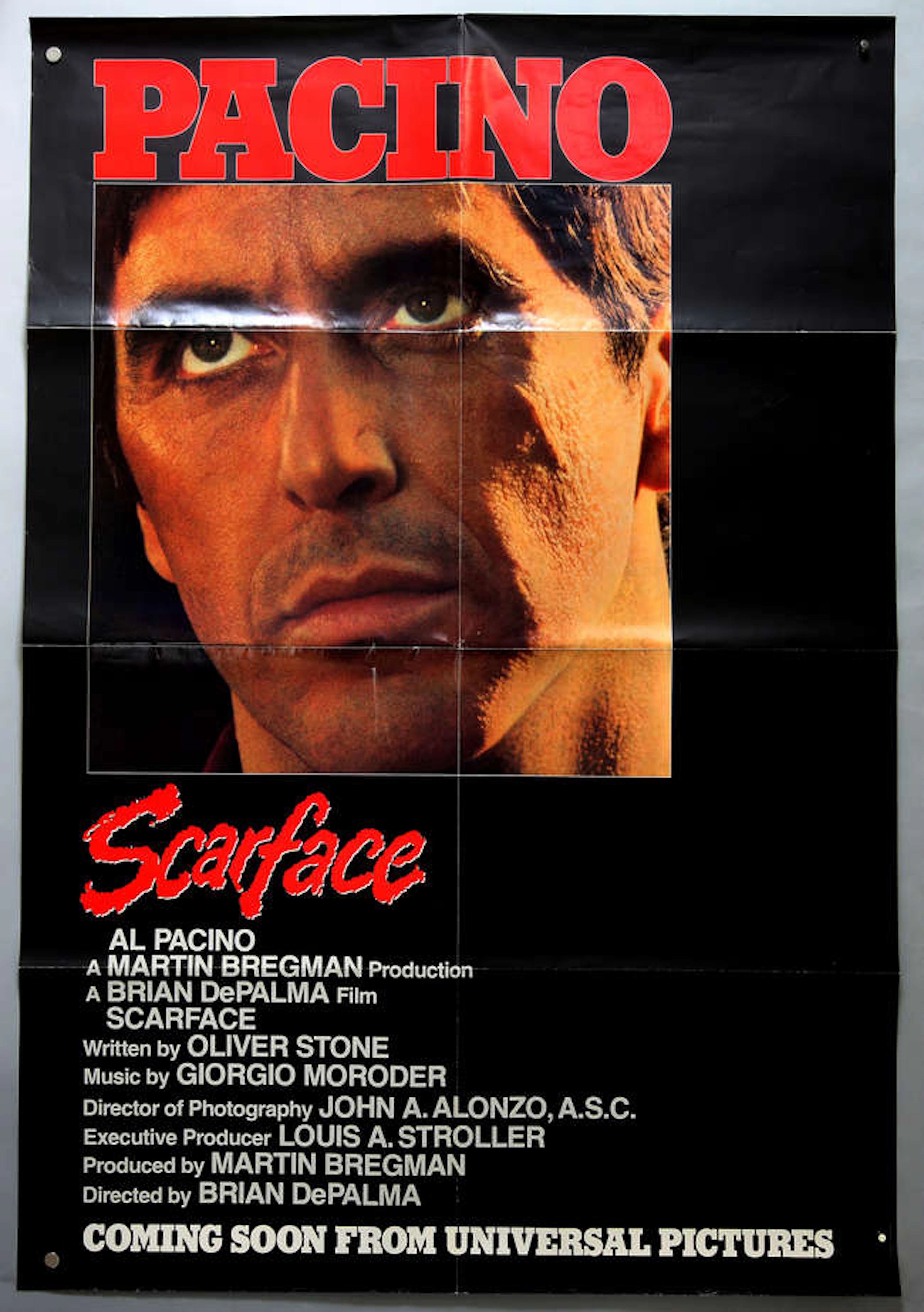 Scarface (1983) Advance One sheet film poster