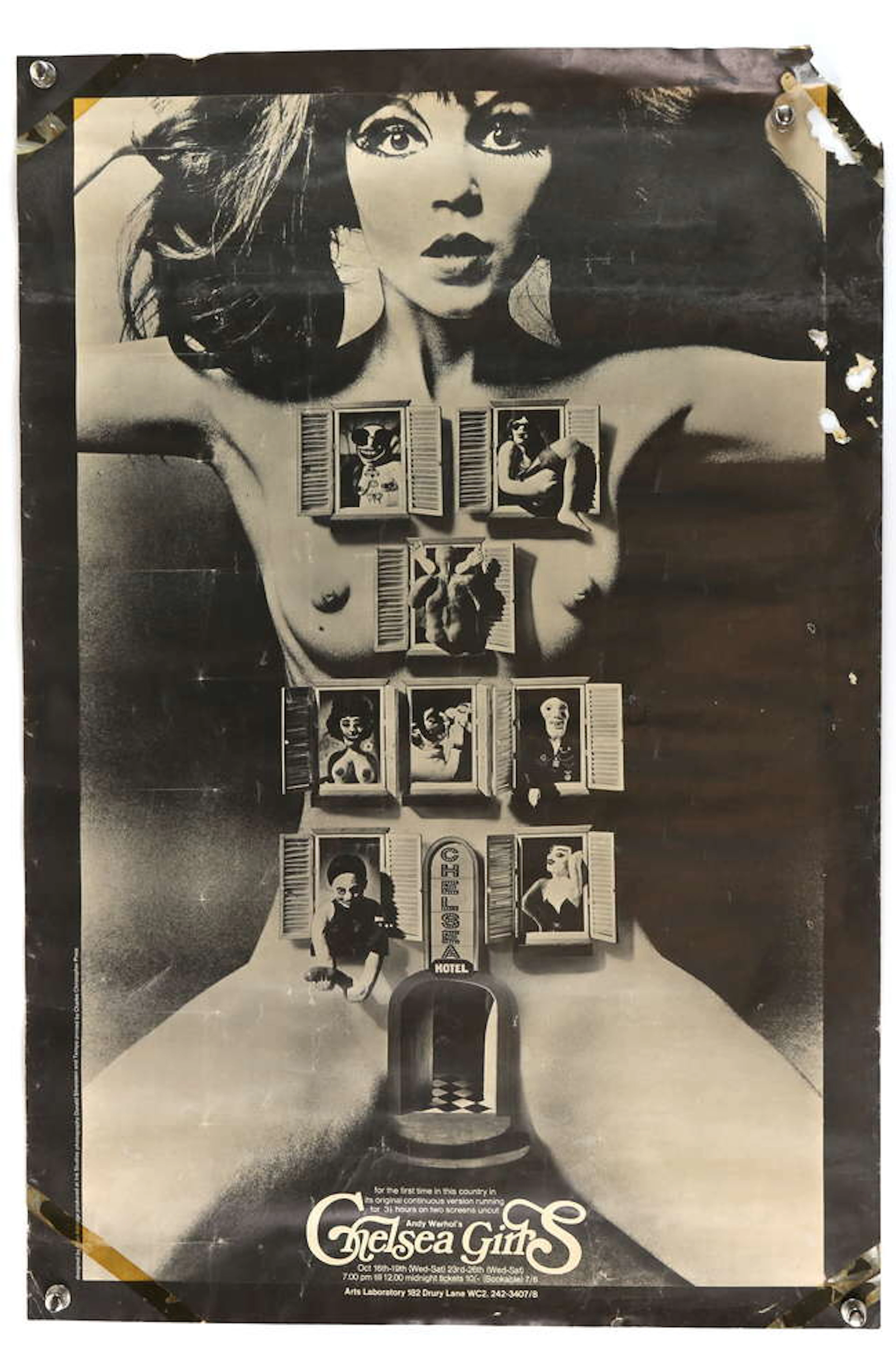 Chelsea Girls - 1966 Andy Warhol poster with artwork by Alan Aldridge