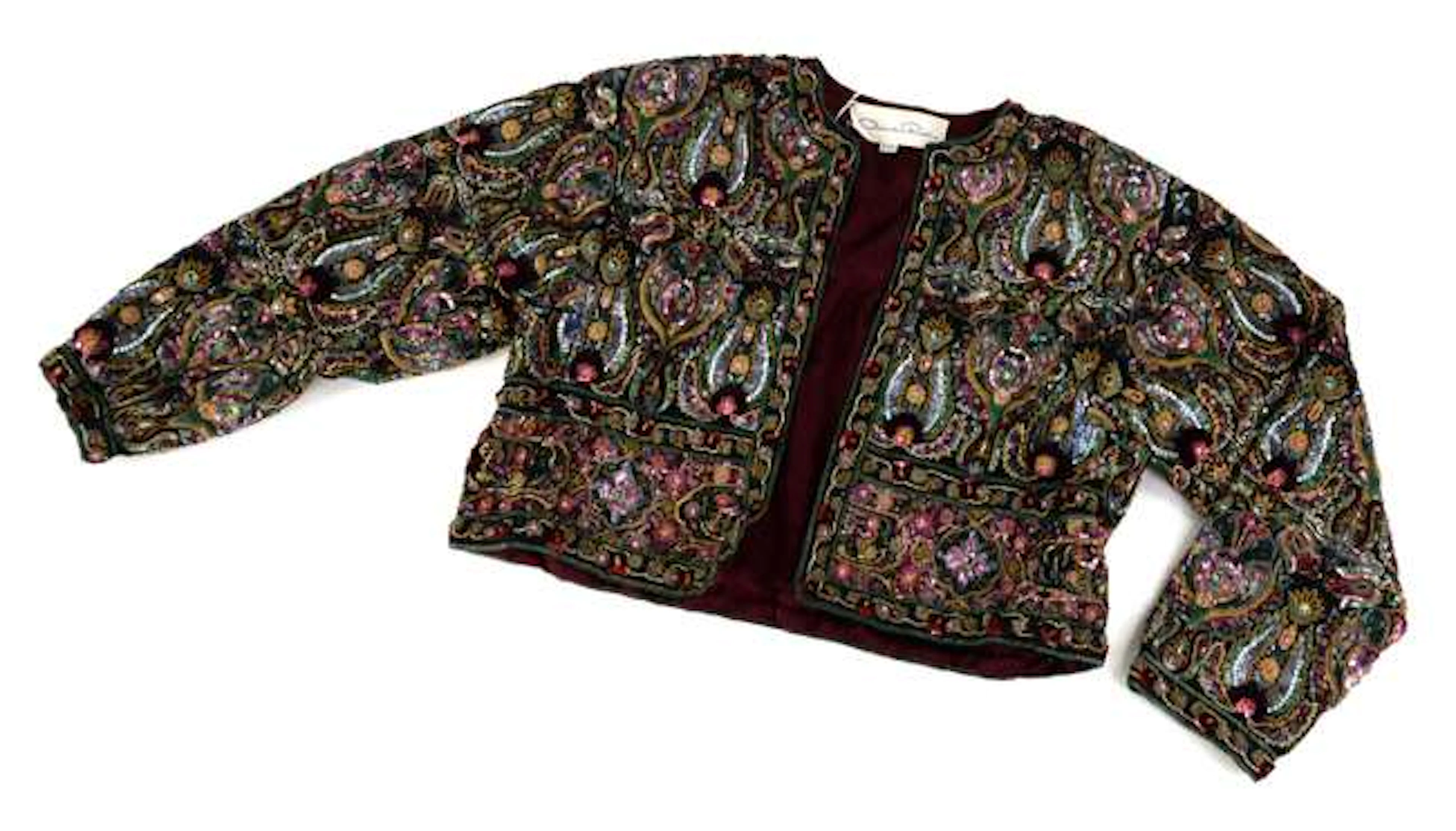 Halston 1970s black silk top with bat wing sleeves hand...