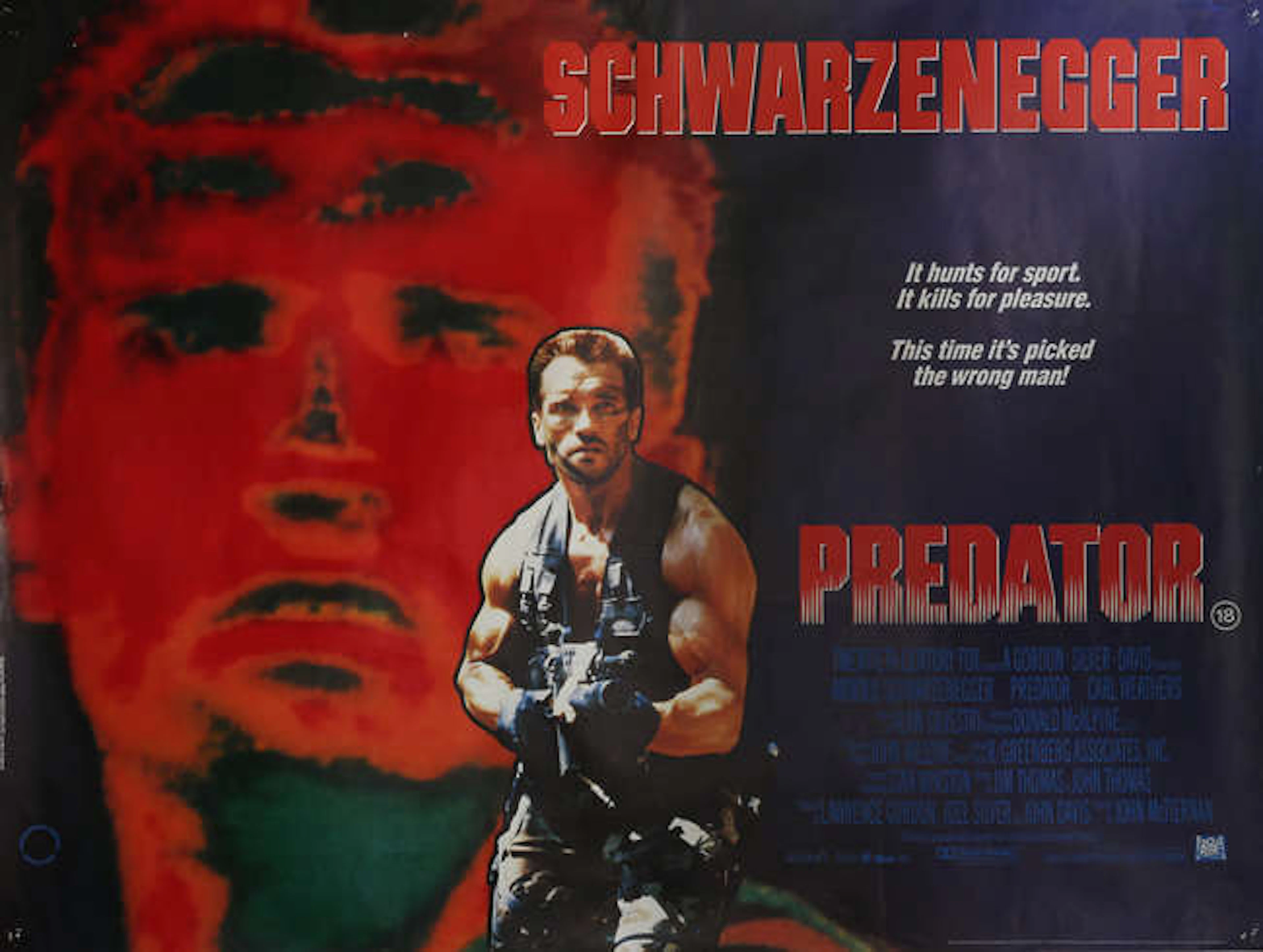Predator (1987) British Quad film poster