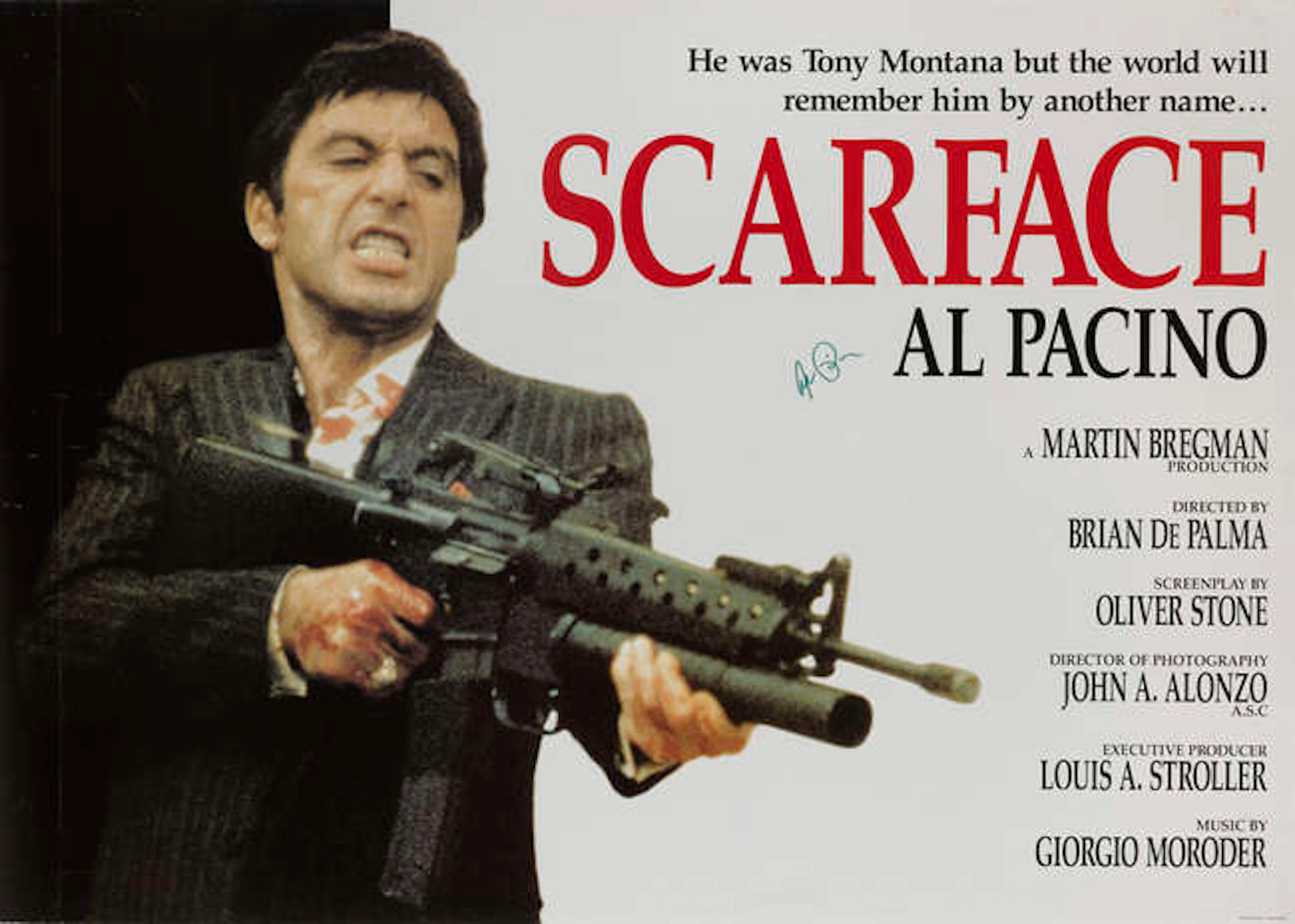 Scarface (1983) Italian Commercial poster