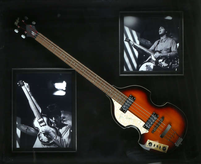 Paul McCartney - Autographed Contemporary Hofner Violin Bass Guitar ...