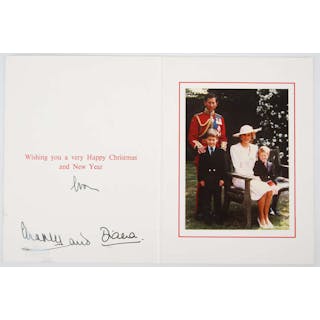 King Charles (as Prince of Wales) & Diana (Princess of Wales) Signed