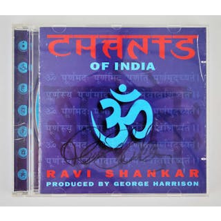 Ravi Shankar (1920-2012) - Autographed CD, Chants of India, 1997