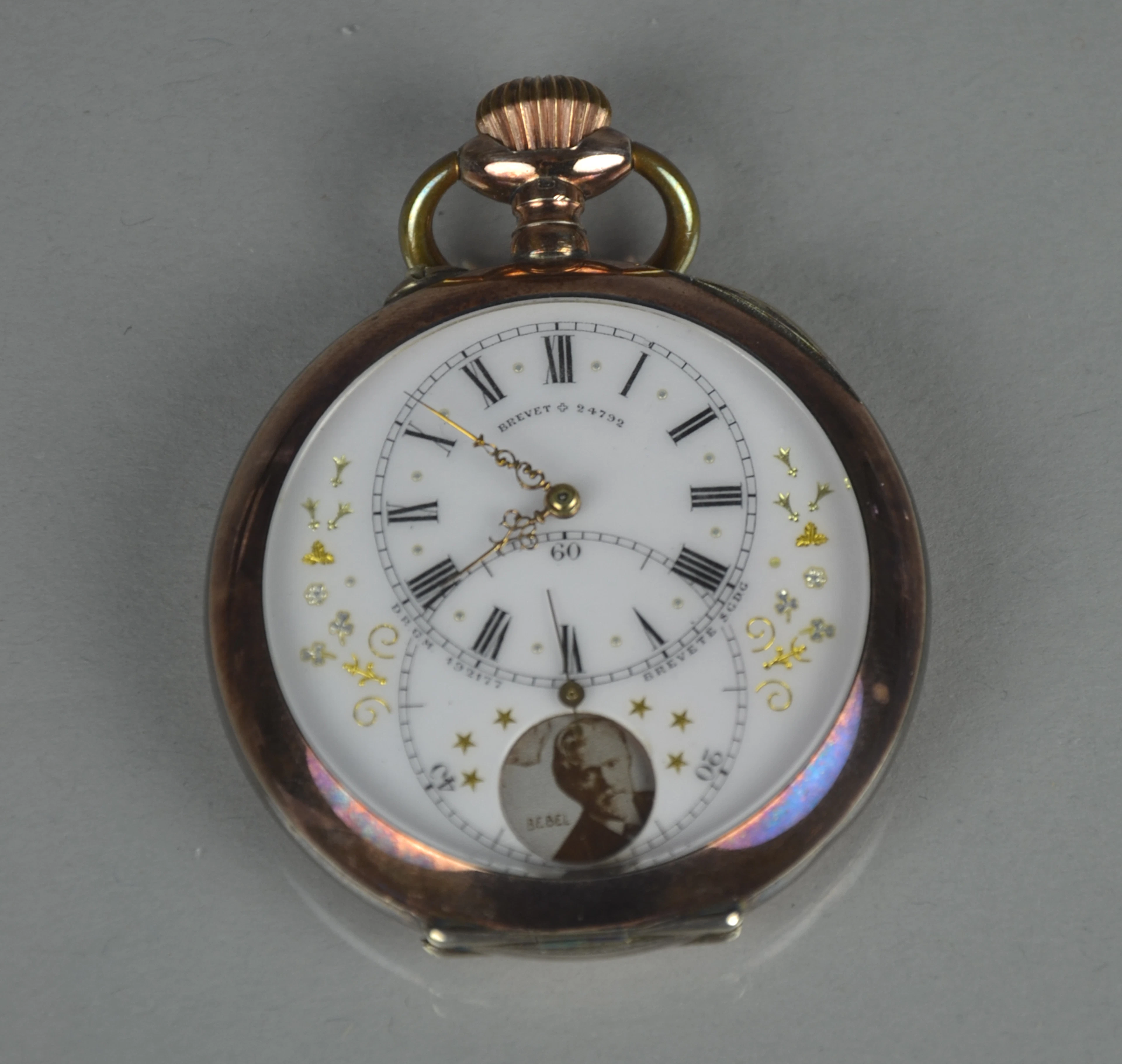 BREVET 24732 TASCHENUHR MIT MECHANIK.