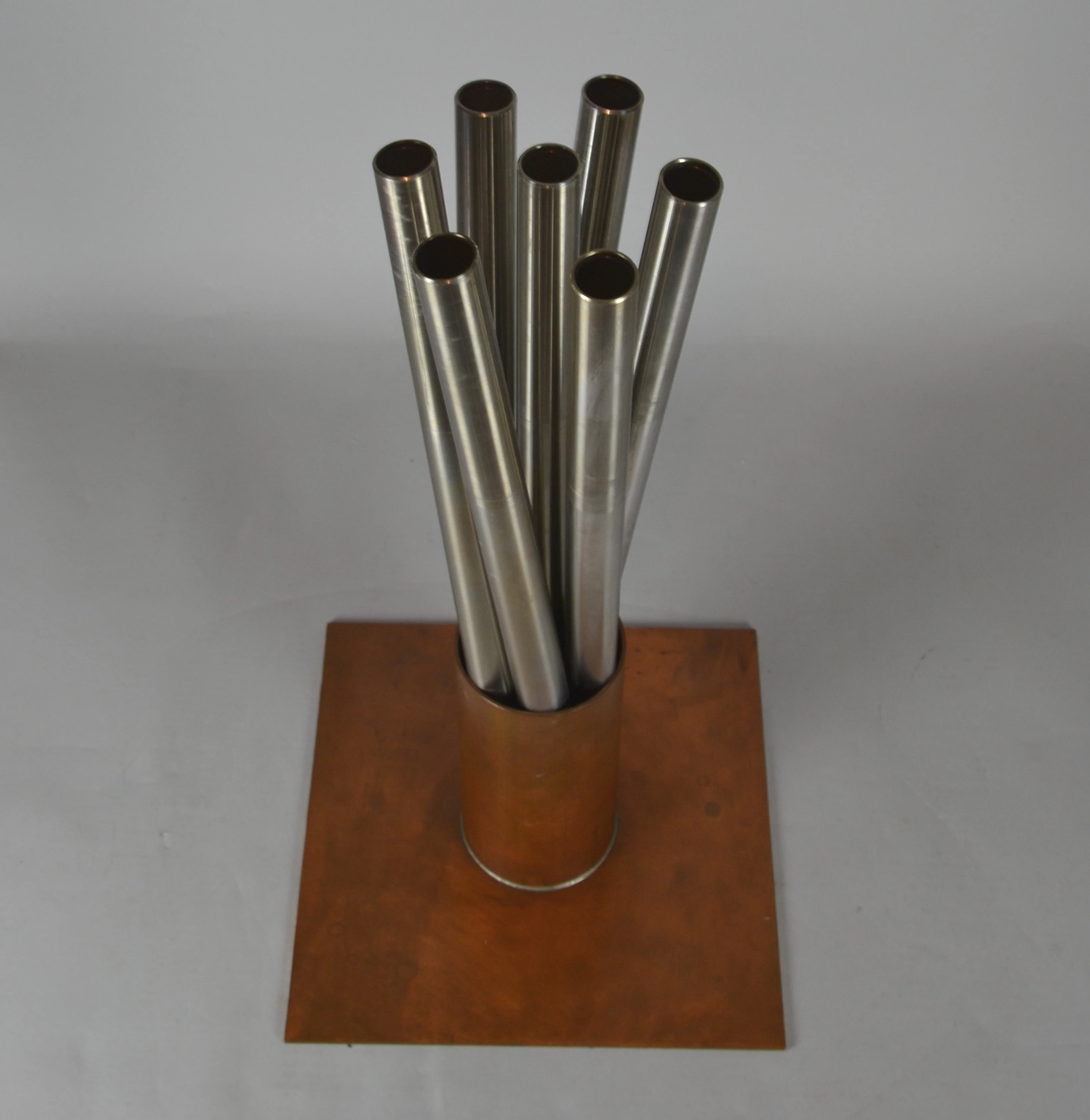 MODERNE STAHL/KUPFER SKULPTUR.