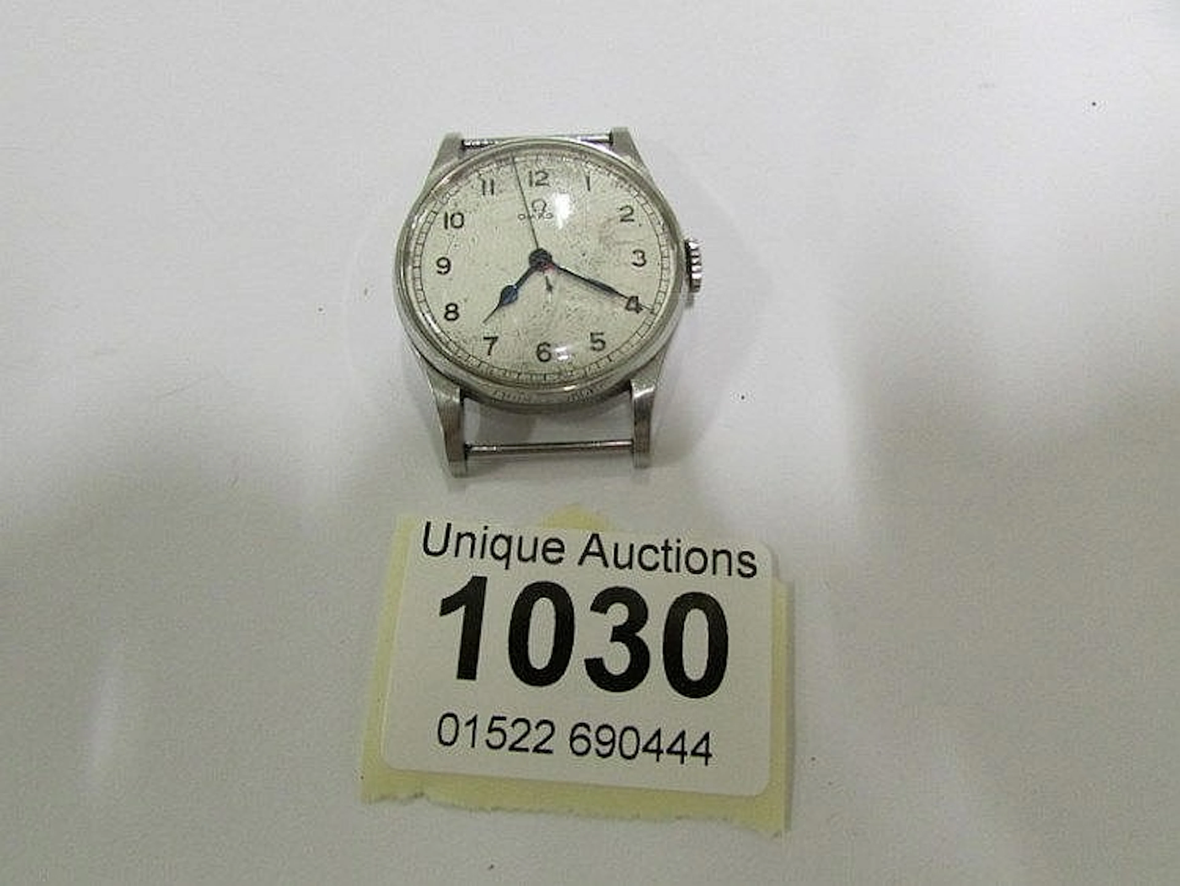 A Gent's Omega military wrist watch marked AM 6B/159 2004/42, originally pu