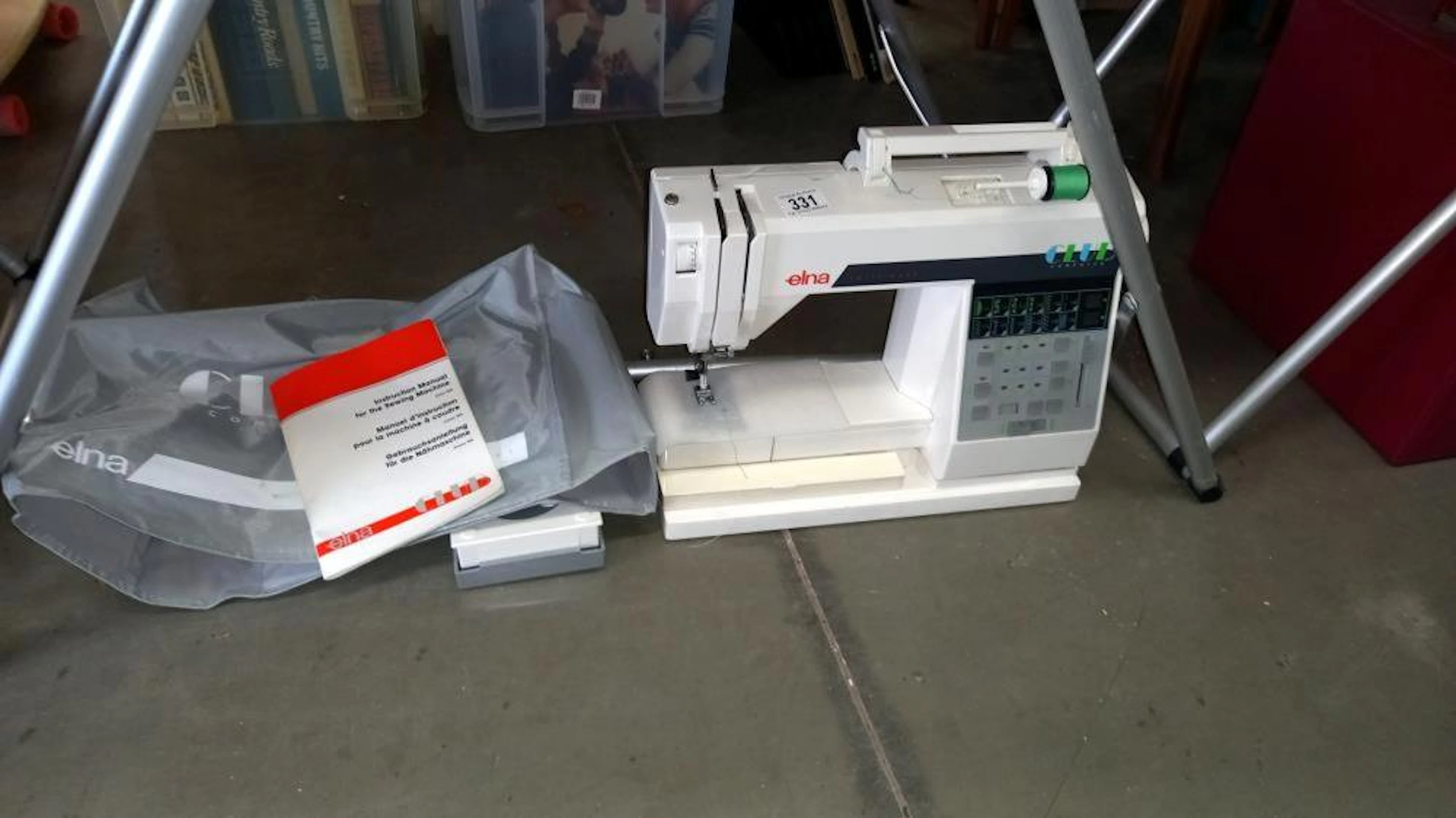 An Elna Swiss made sewing machine