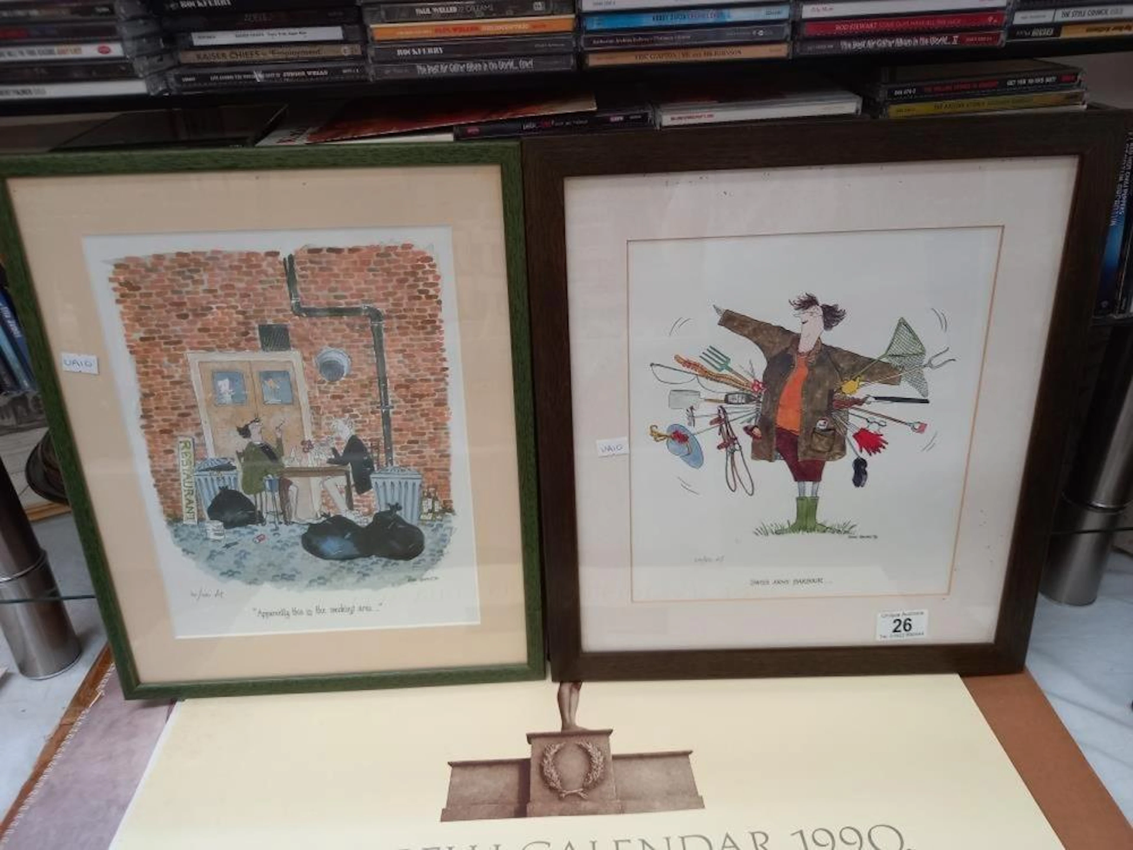 2 framed and glazed prints by Annie Tempest