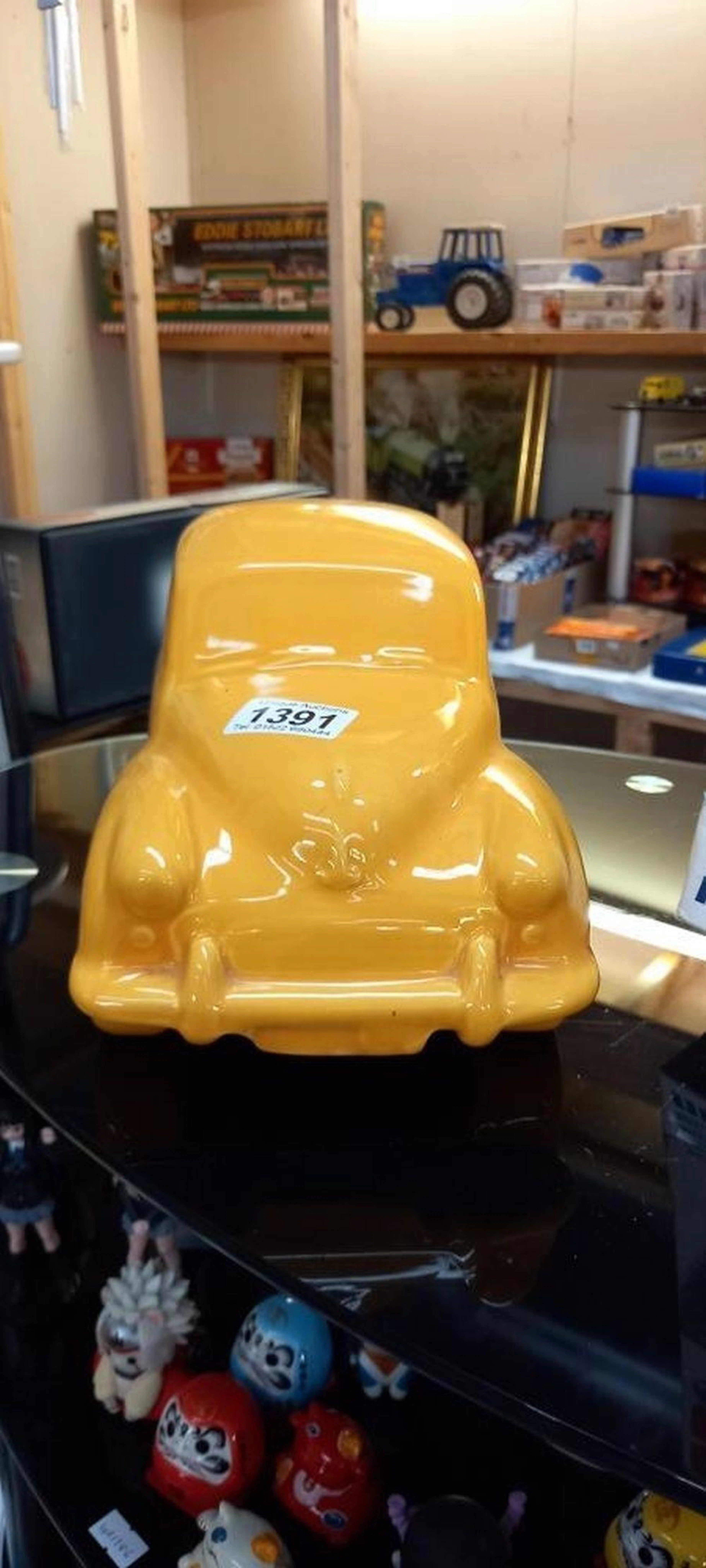 A large Dartmouth pottery model of a Morris Minor