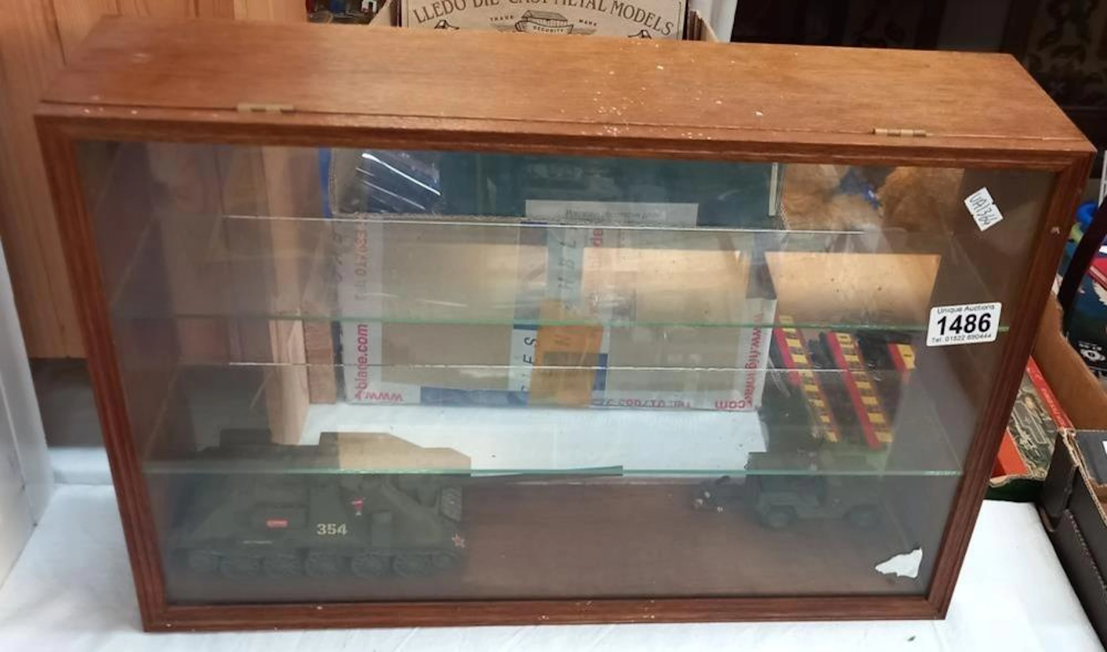 A model collectors display cabinet COLLECT ONLY