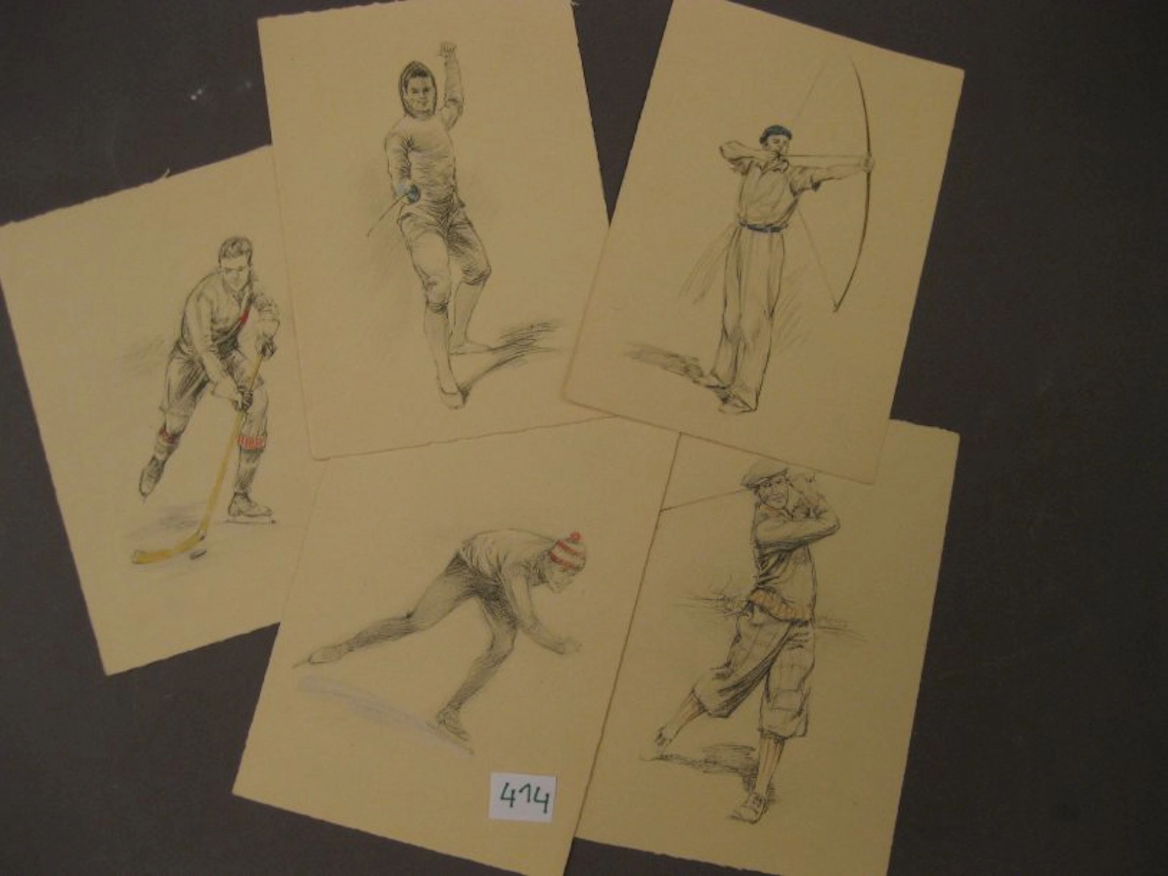 [Cartes Postales] 5 CPA sur les sports