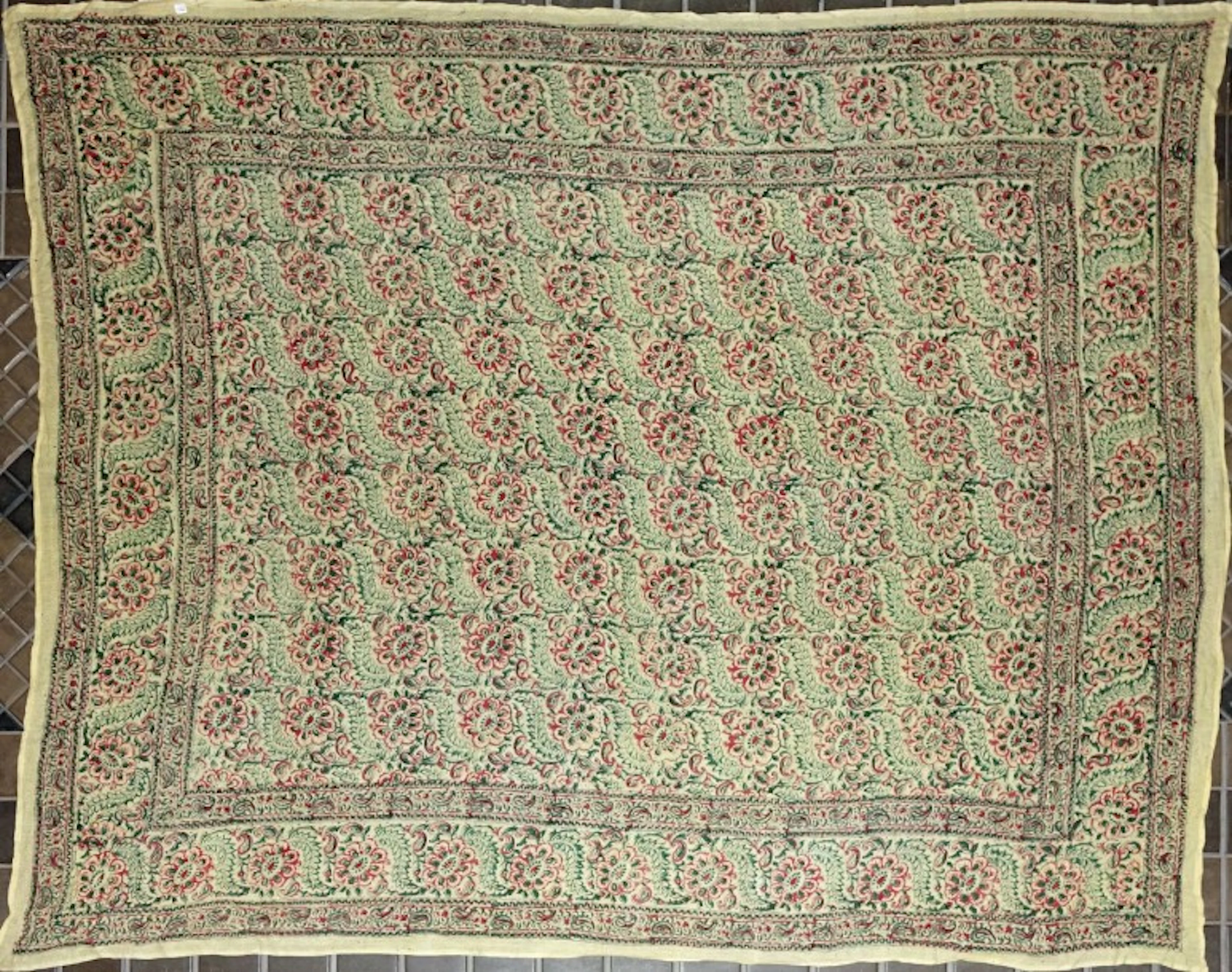 Tapis de table en coton à décor floral en indienne imprimé à...