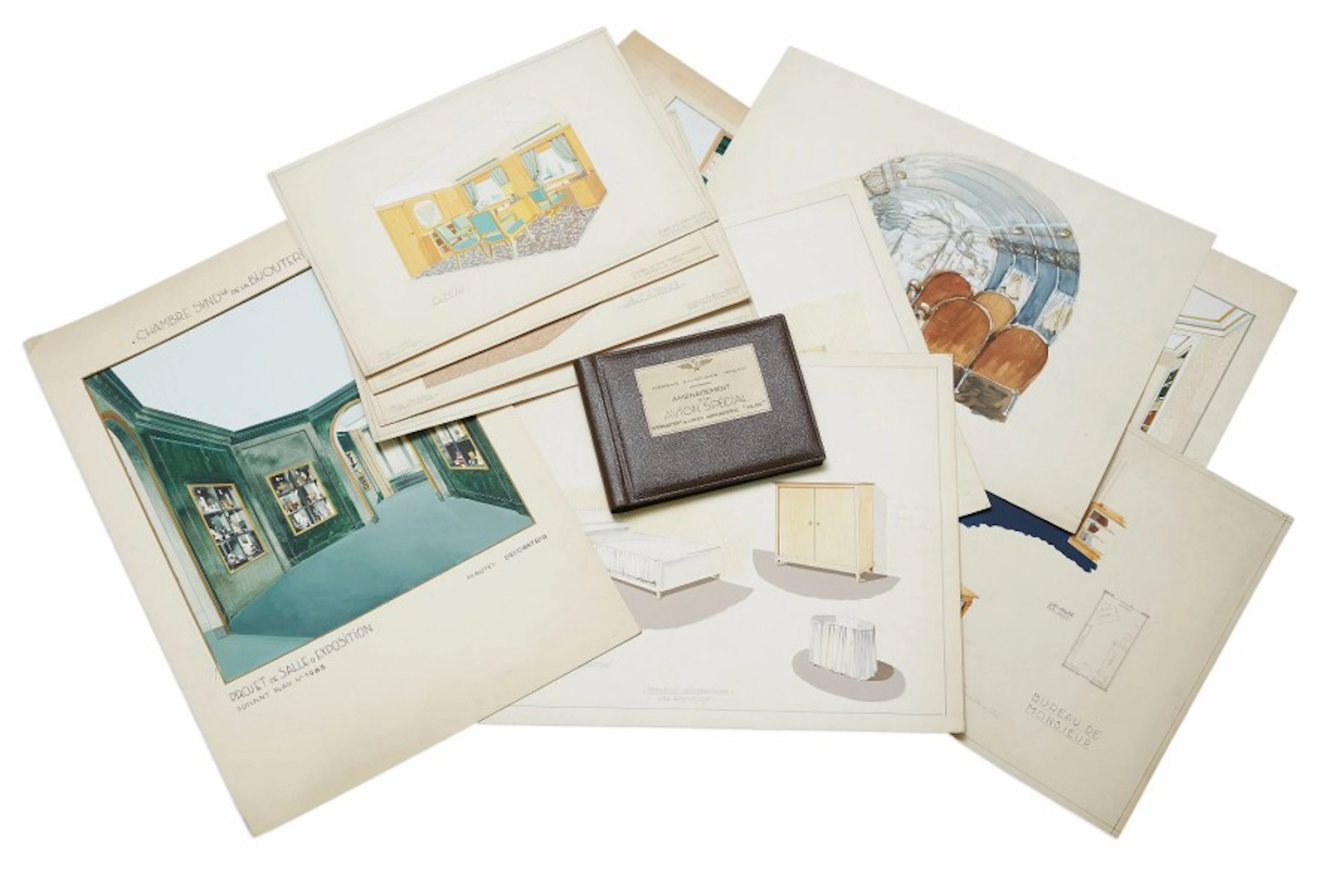 MAUNY DECORATEUR Lot de dessins