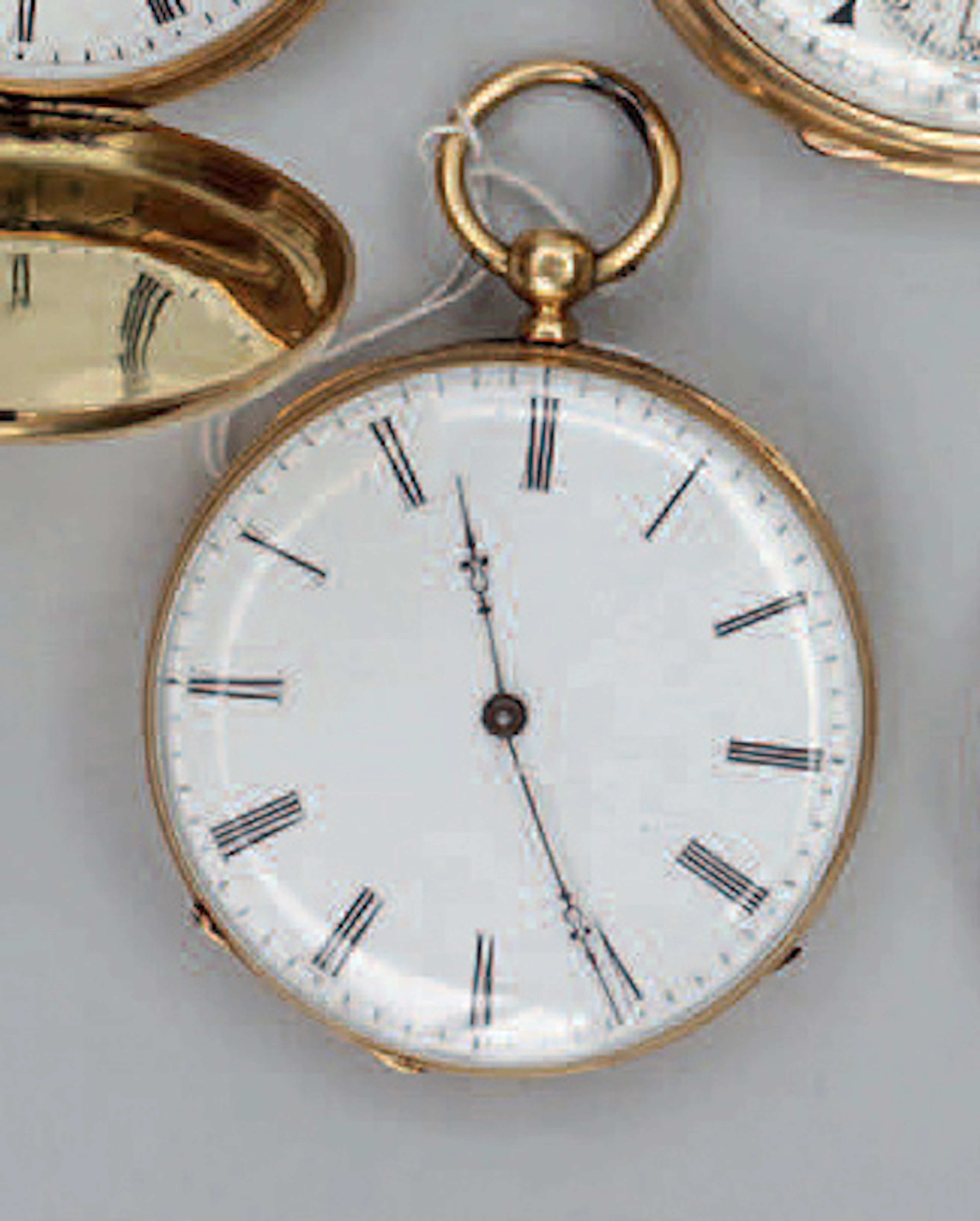 MONTRE DE GOUSSET en or jaune 750 ‰ Poids brut: 52 g (verre accidenté)