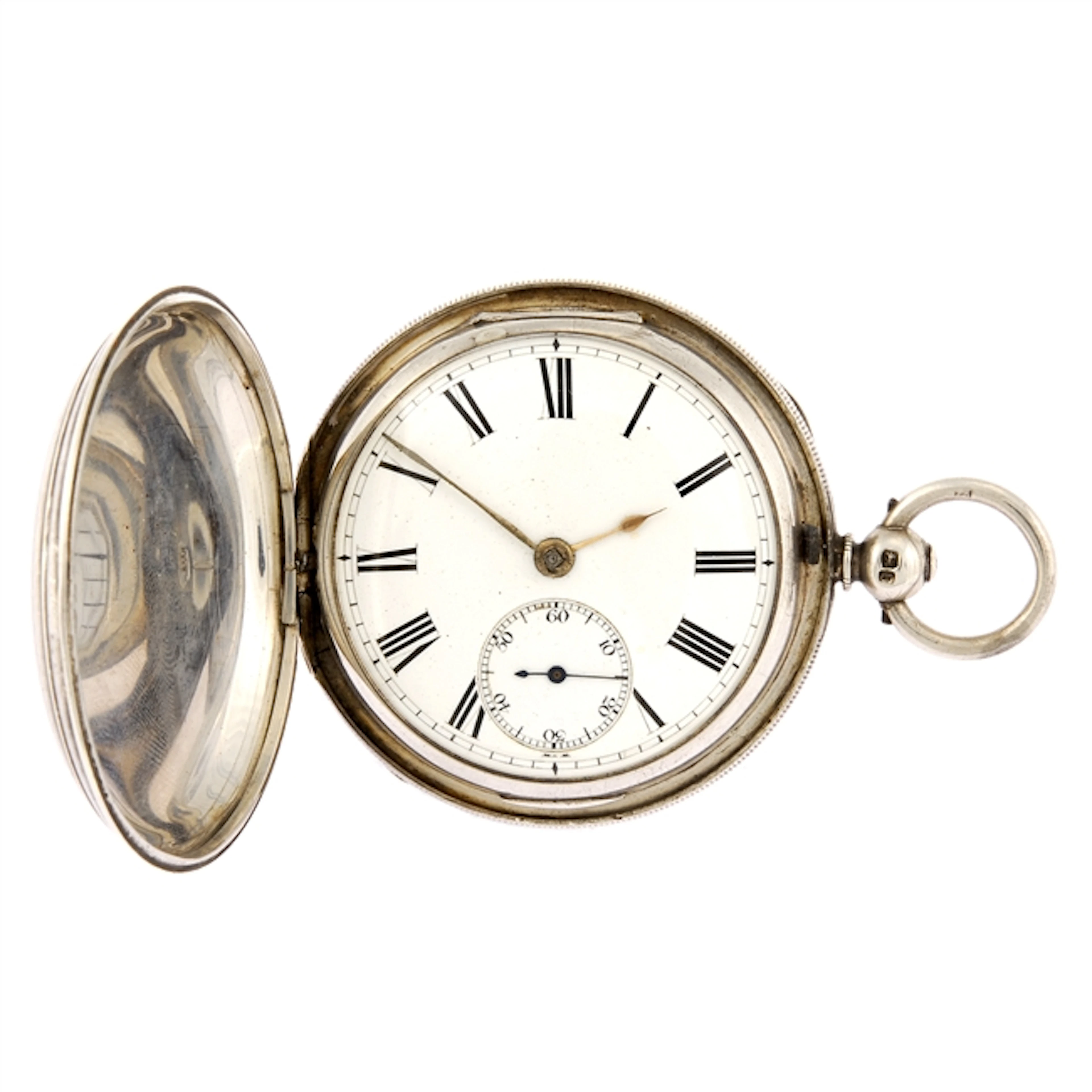A silver key wind full hunter pocket watch by Arthur Turrall, Coventry.