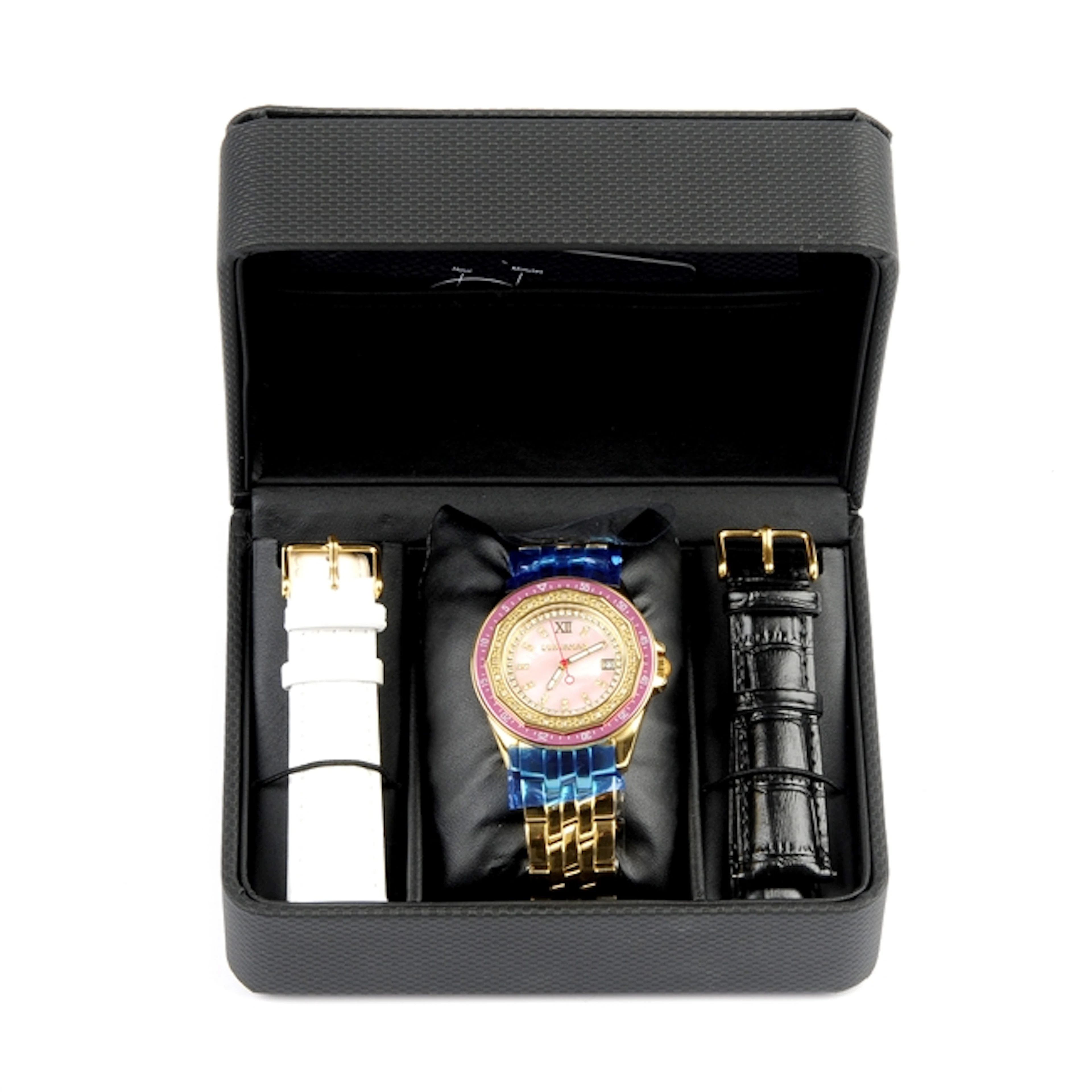 A group of three Luxurman watches.