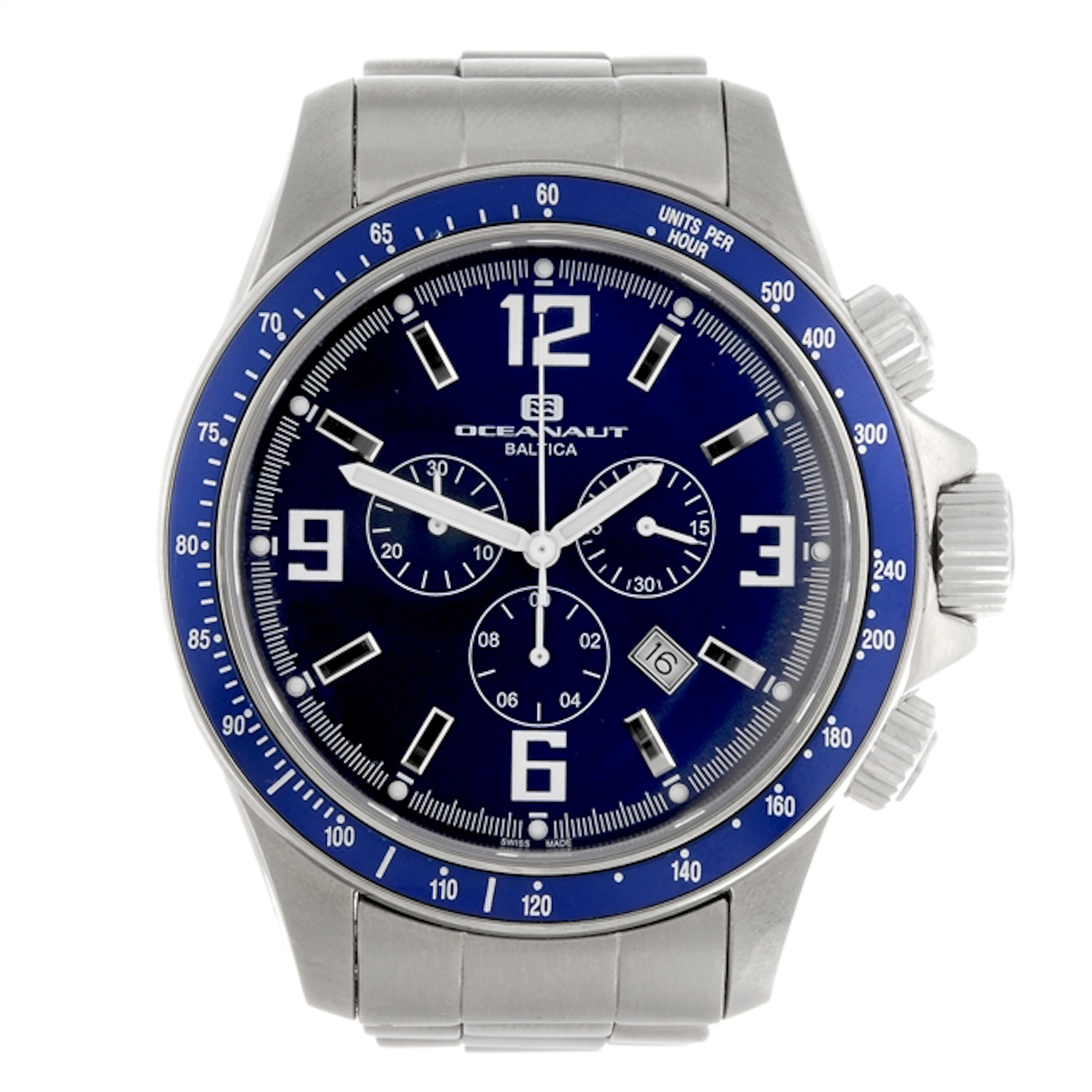 A group of three Oceanaut wrist watches.