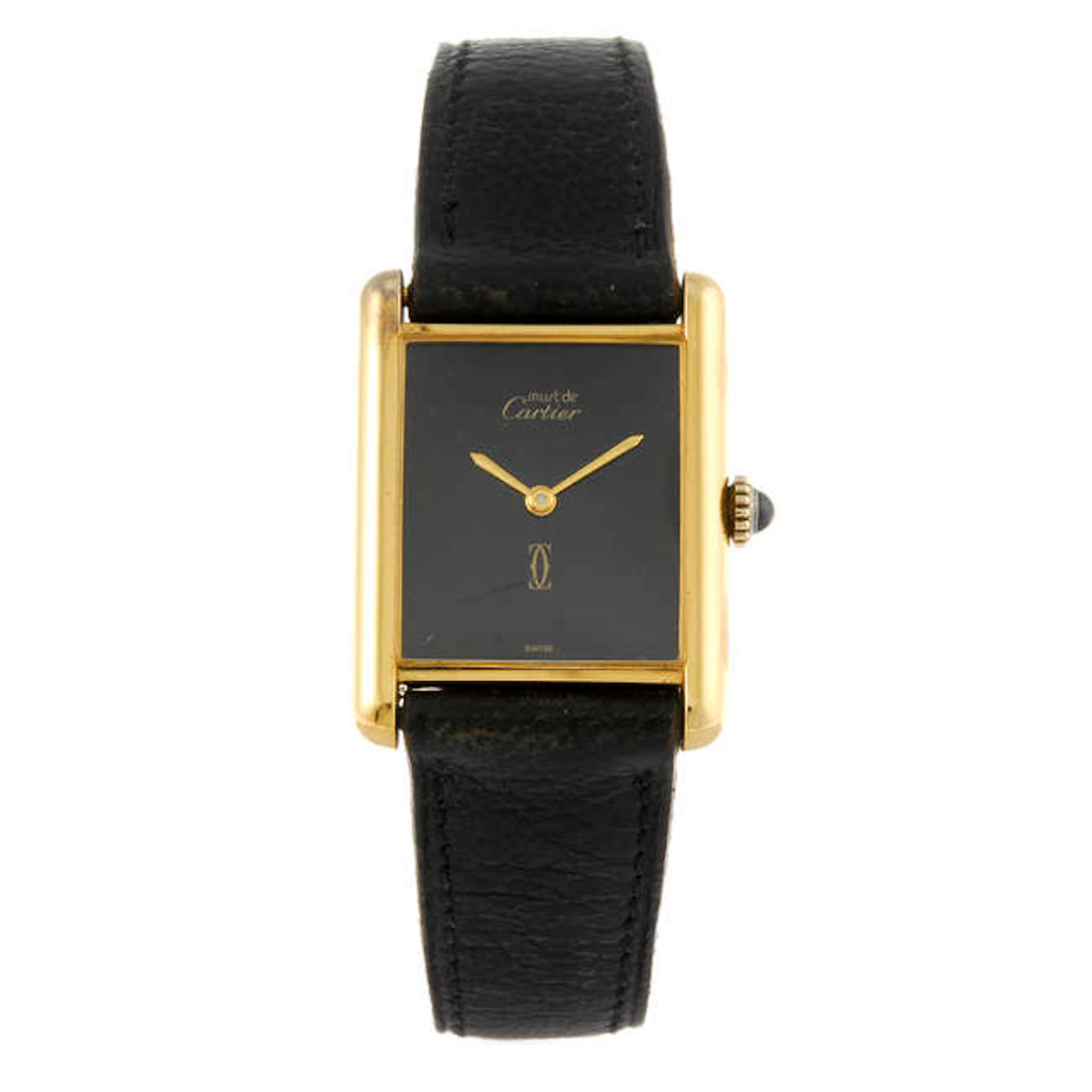 CARTIER - a Must De Cartier Tank wrist watch.