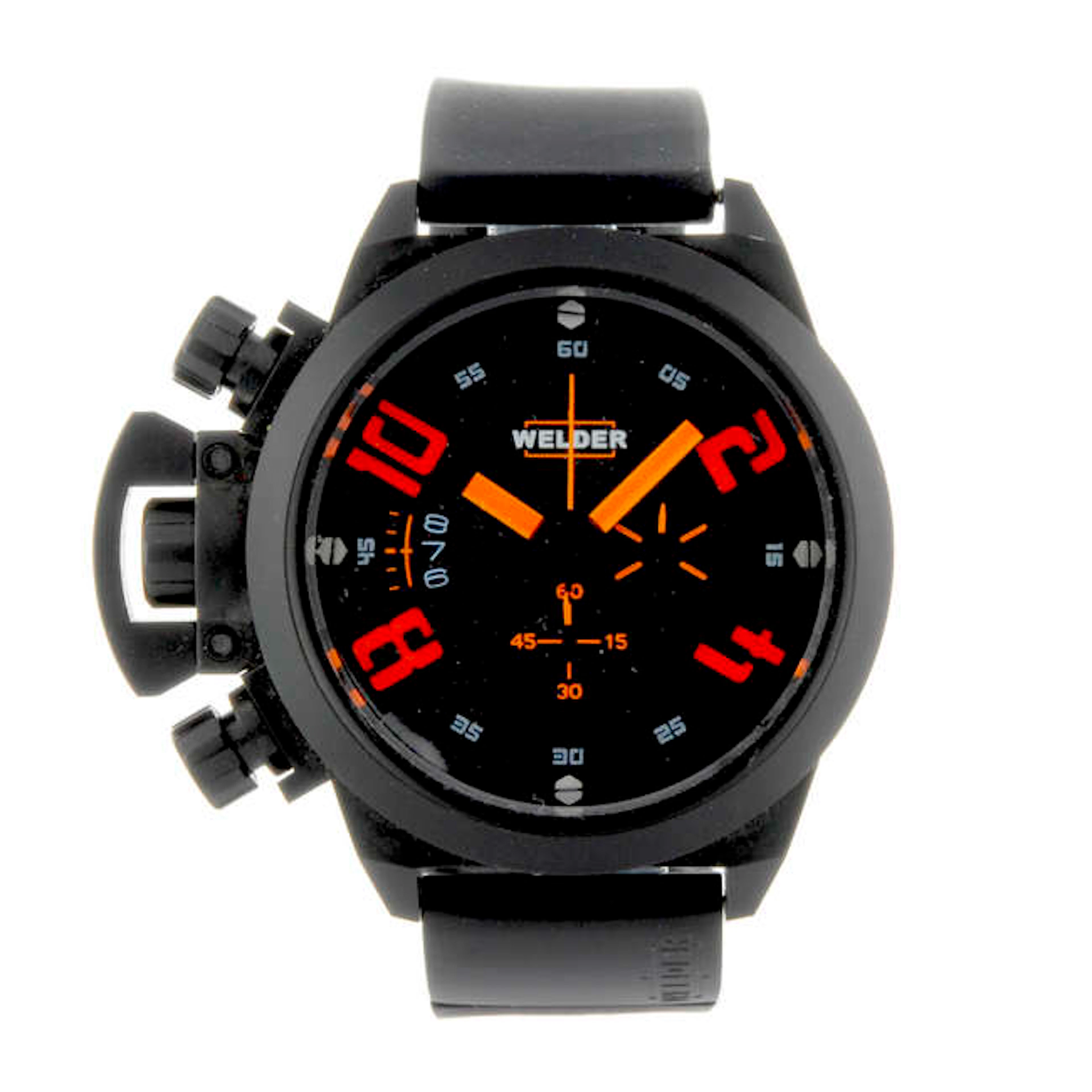 WELDER - a gentleman's PVD-treated stainless steel K24 chronograph wrist watch.