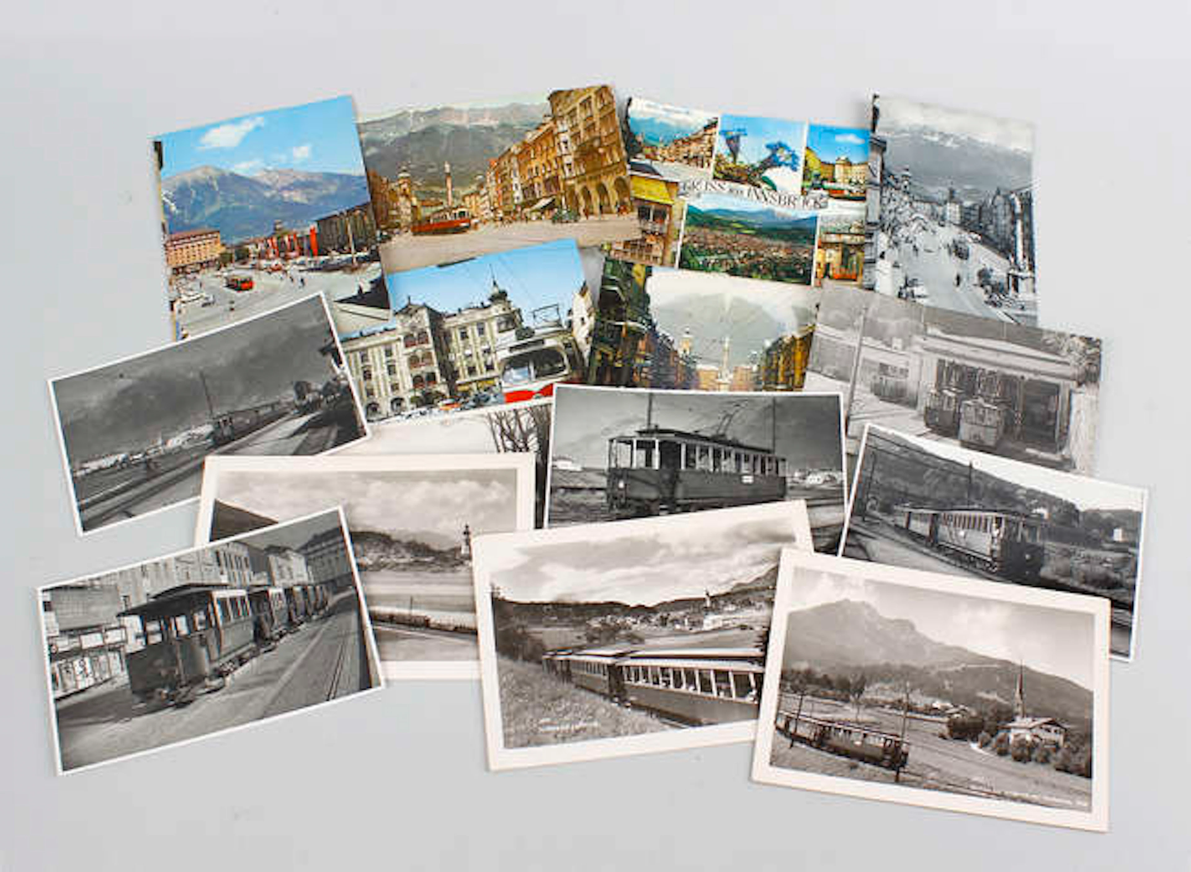 Tram interest: A large selection of postcards and photographs