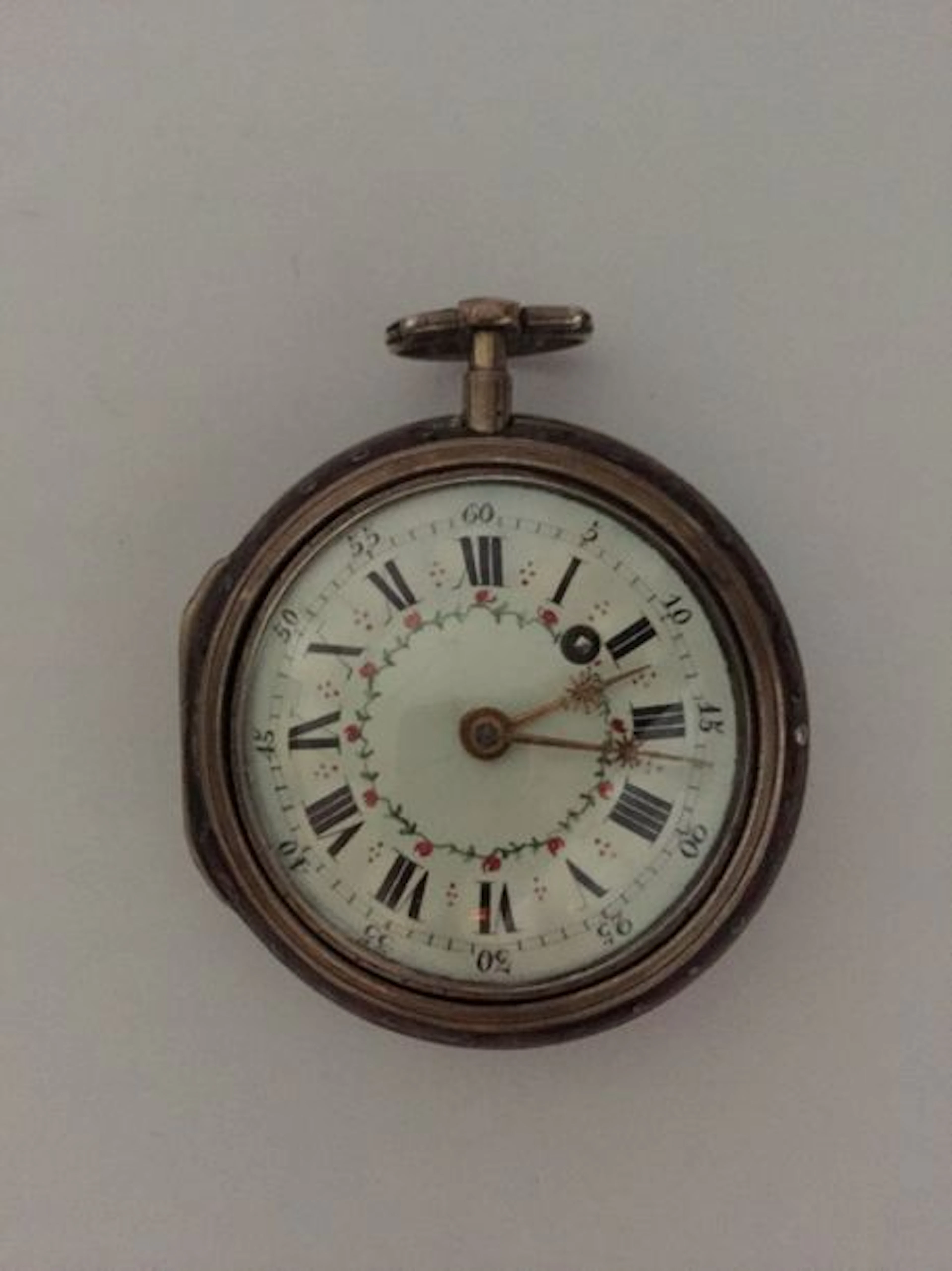 Montre à verge en argent signée ‘Châtelain…