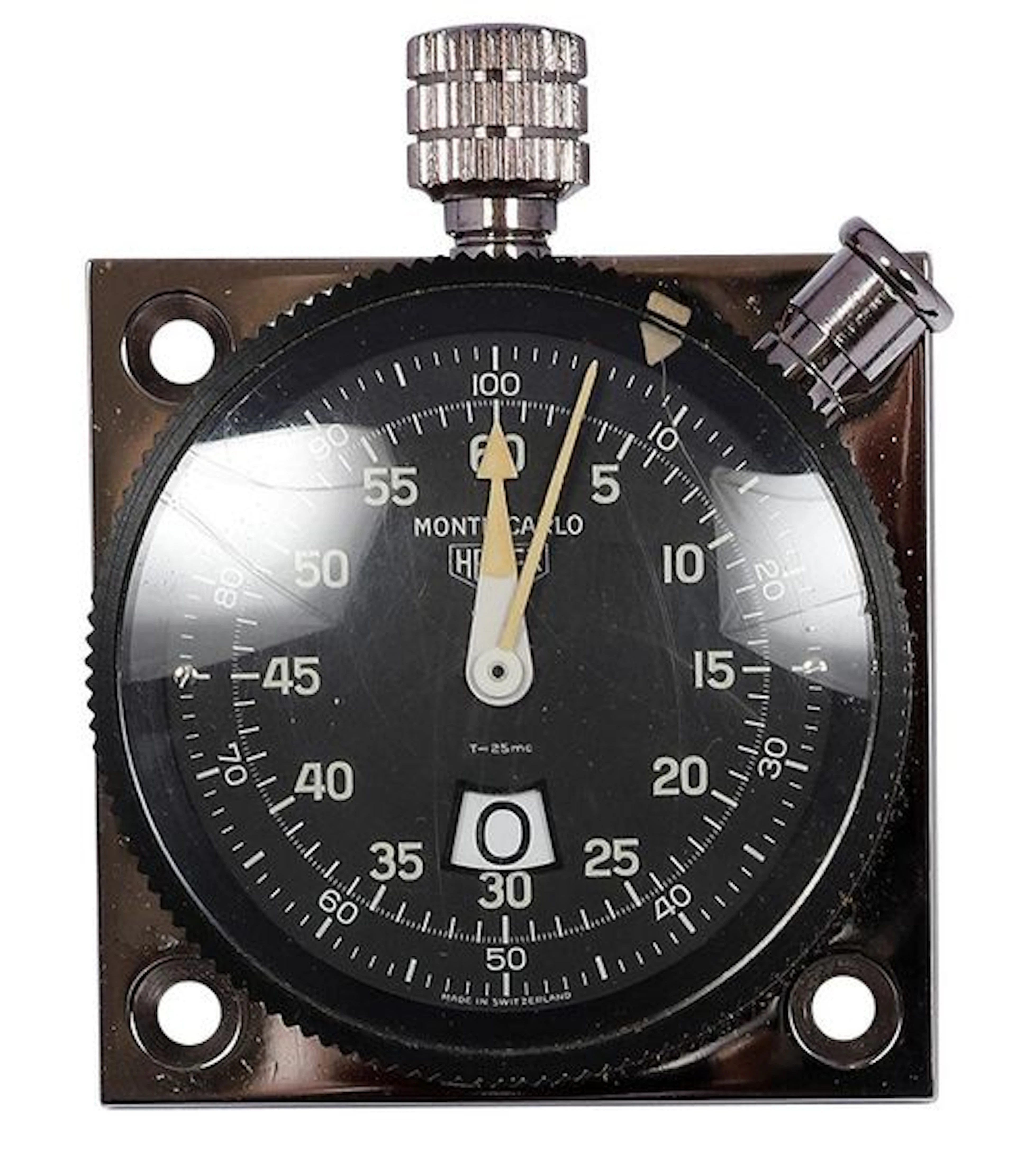 Compteur de voiture en inox avec cadran noir…