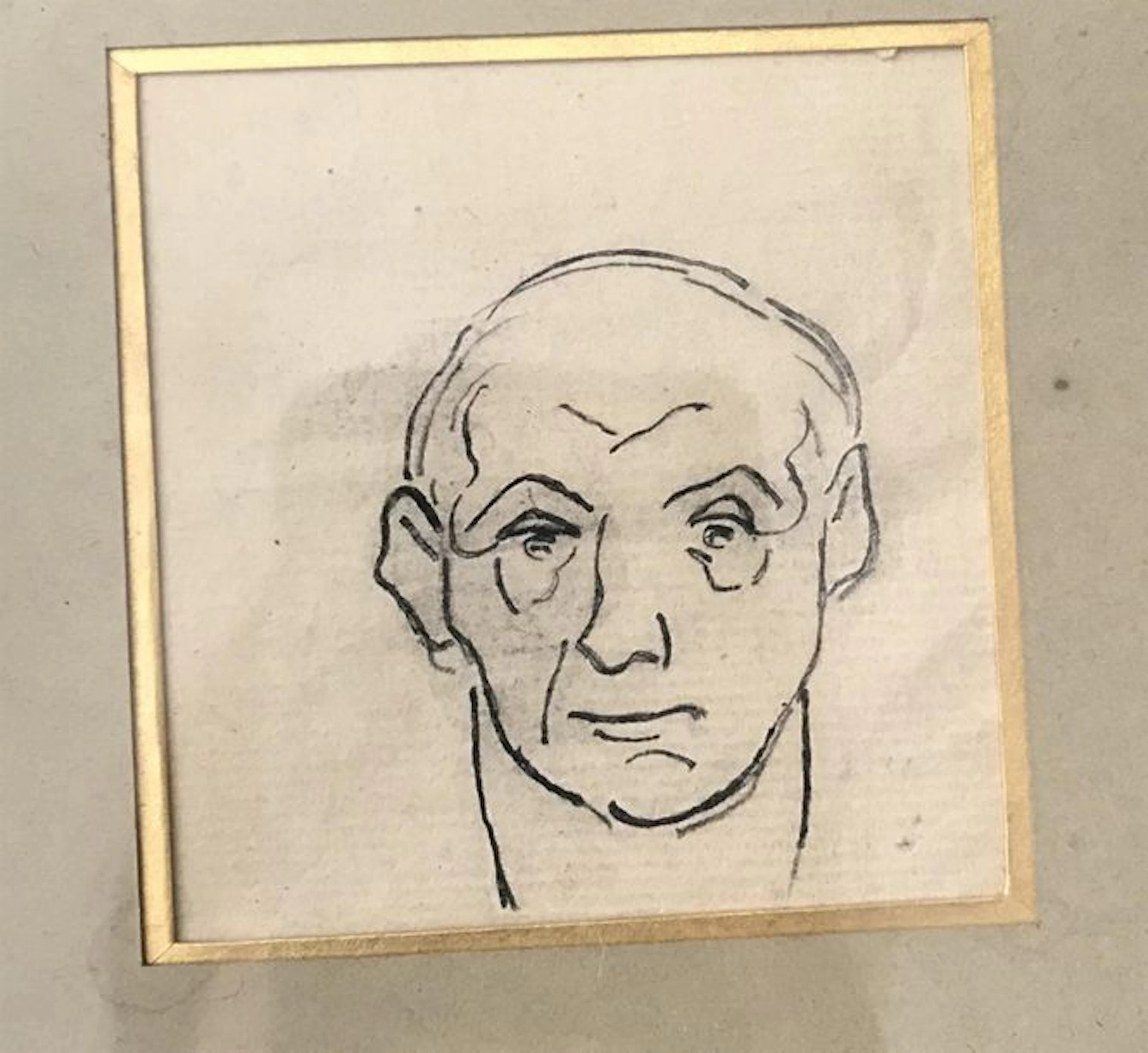 DAUMIER (Honoré) (attribué à). Tête d'Homme.…