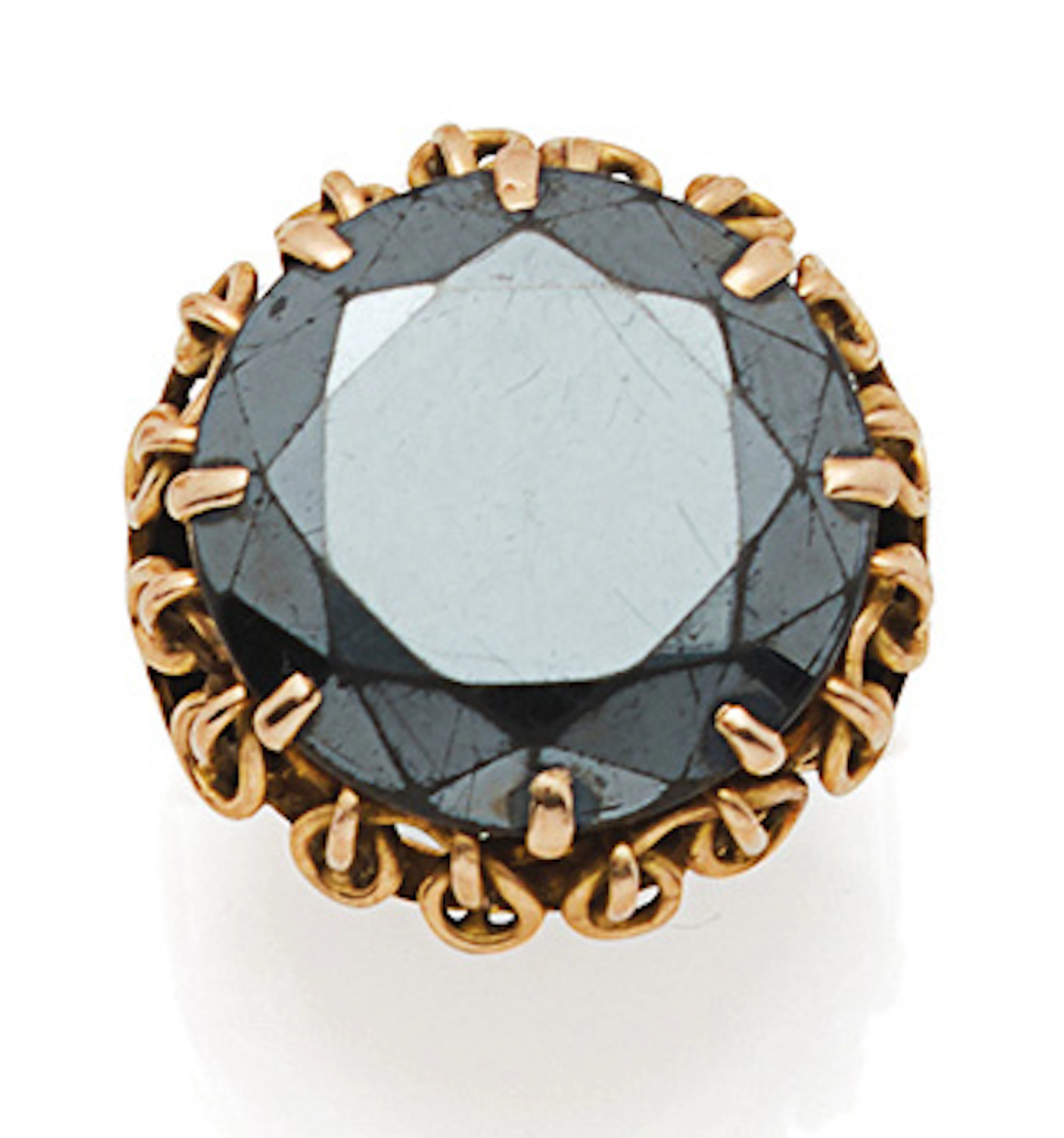 BAGUE en or (750‰) sertie d’une importante…