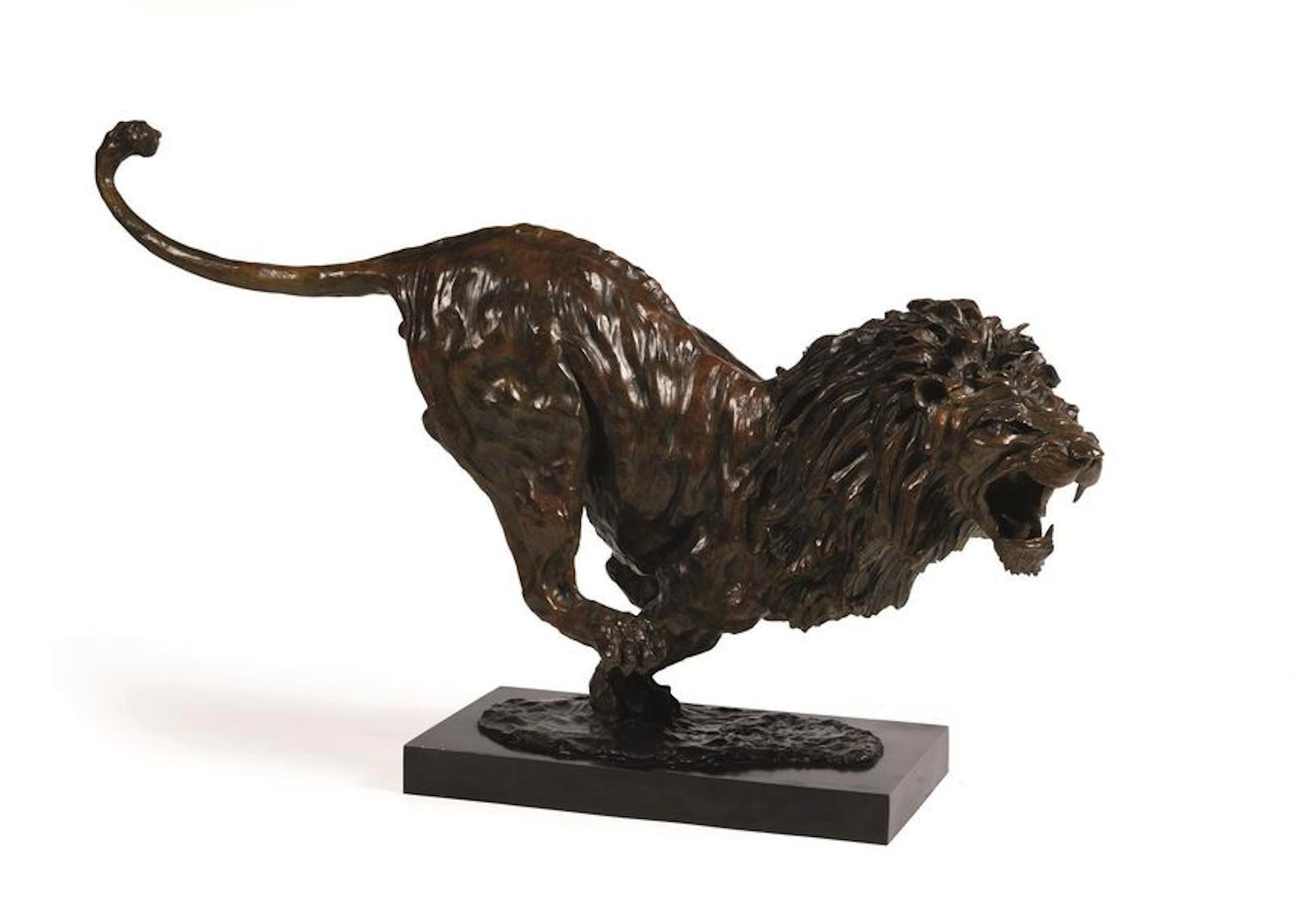 José Maria DAVID (1944-2015) Lion en chasse…