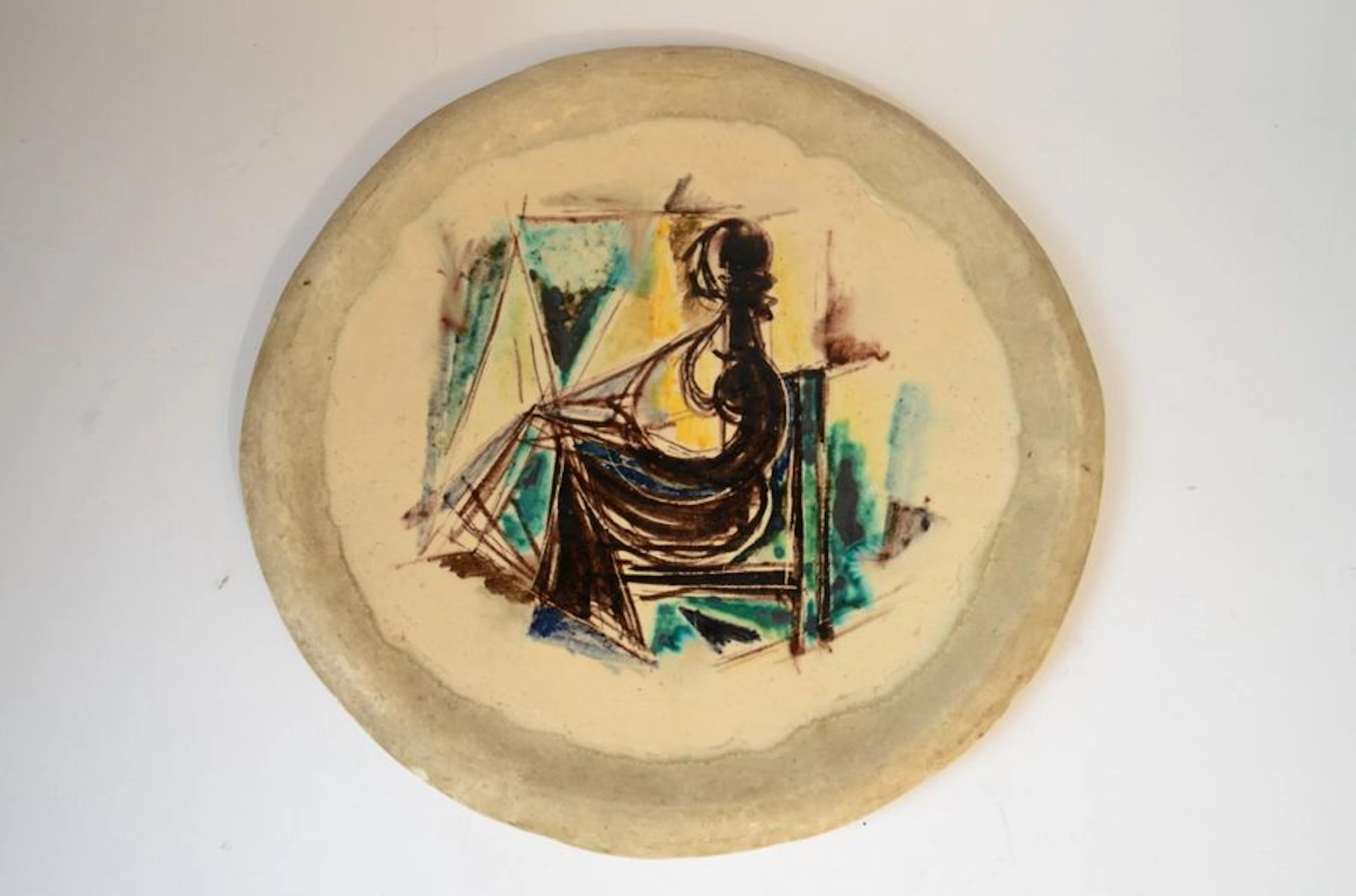 Jacques Nestlé (1907-1991) PLAT rond en céramique…