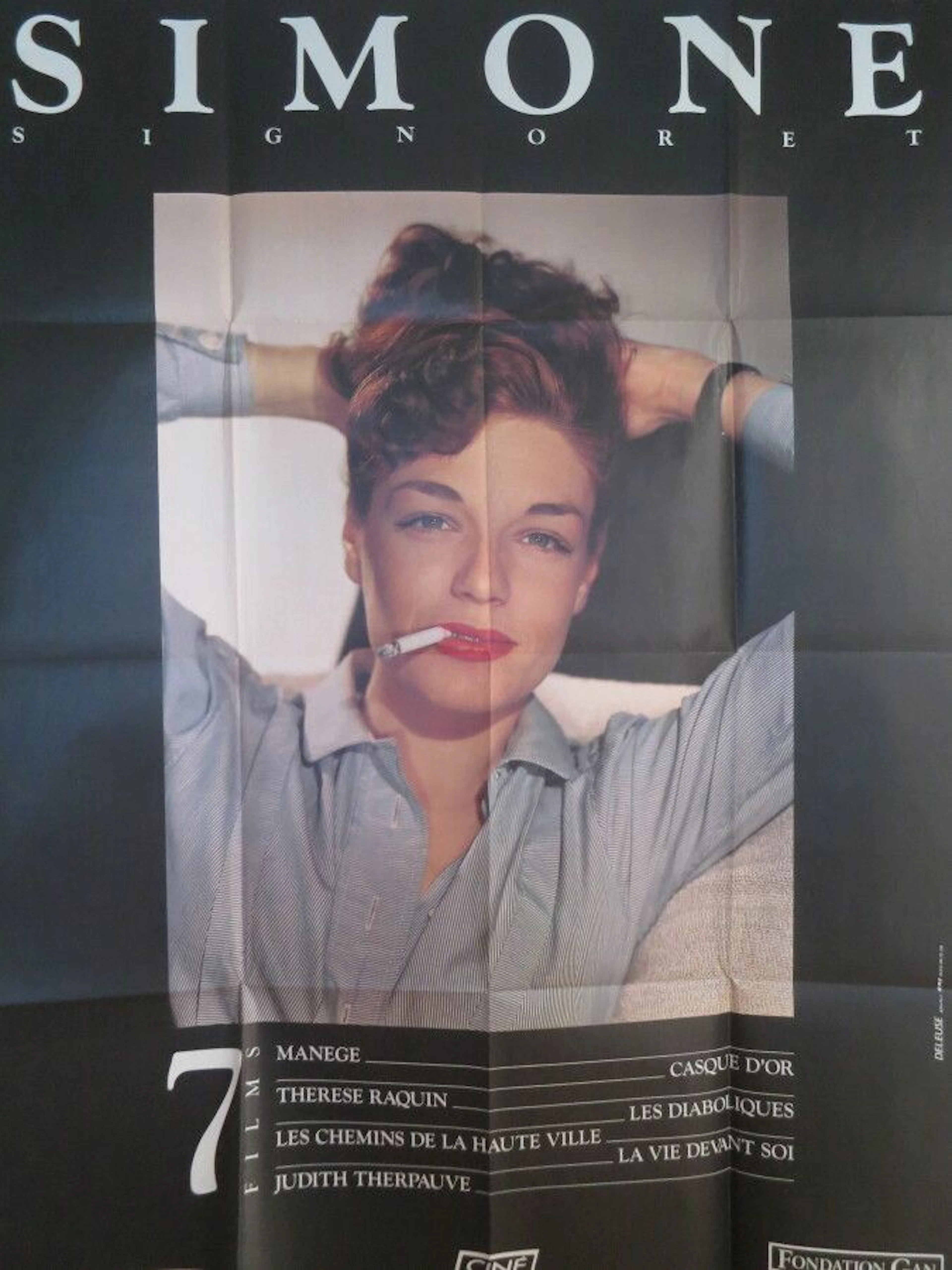Simone Signoret Affiche 1,20 x 1,60 m Portrait... - Lot 217 - Eve