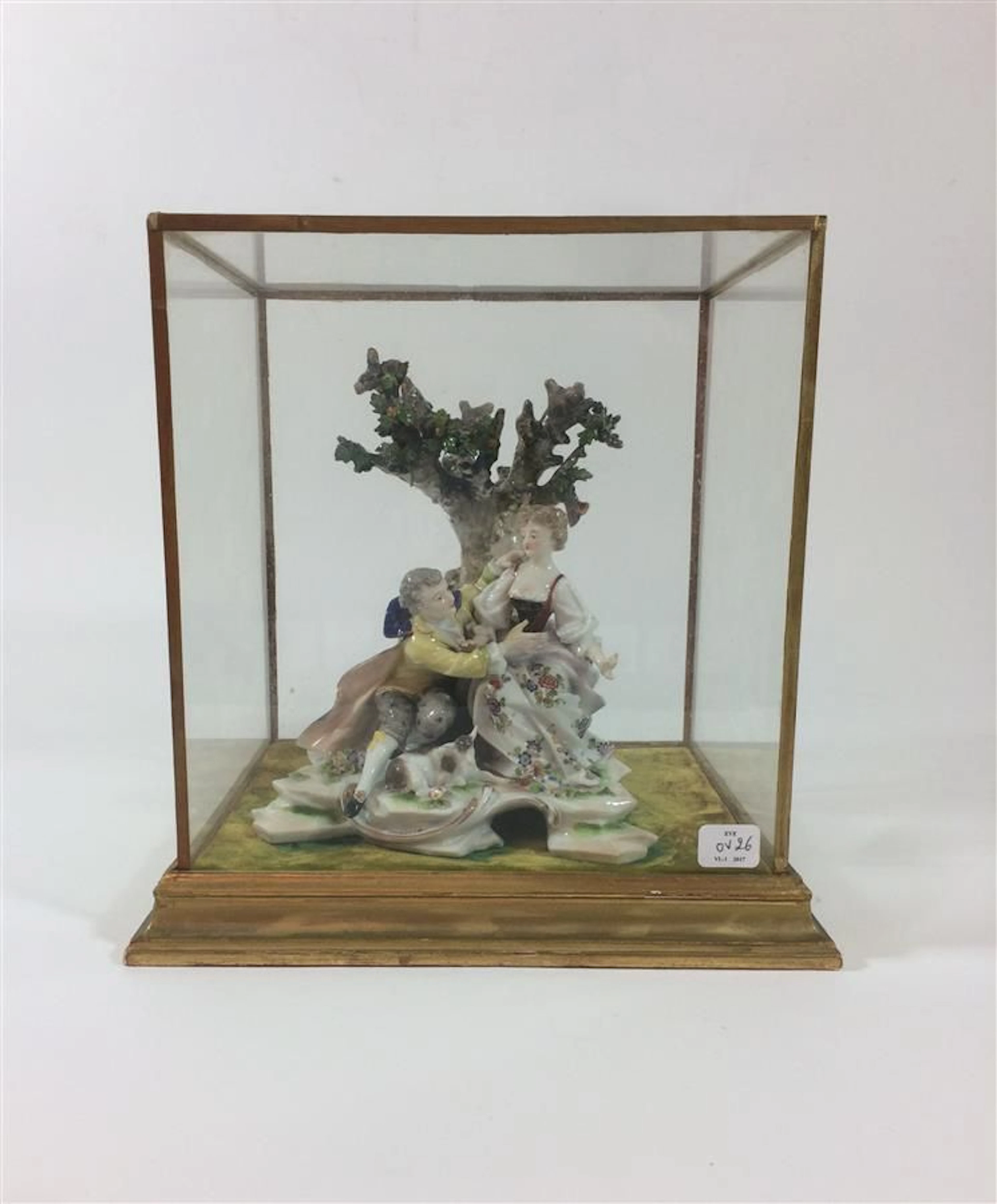 SAXE ou BERLIN Groupe en porcelaine émaillé... - Lot 158 - Eve