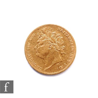 George IV (1820-1830) - A half sovereign, 1825, bare head, f...