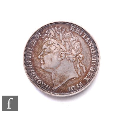 George IV (1820-1830) - A crown, 1821, laureate head facing ...