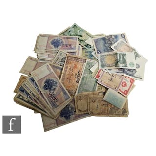 Various series C and D portrait issue one pound banknotes, f...