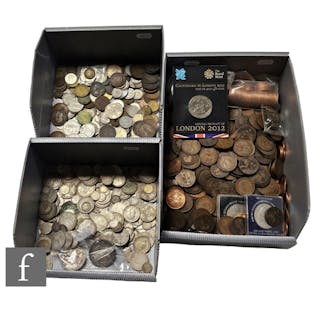 Various Victoria to Elizabeth II coins to include crowns cir...