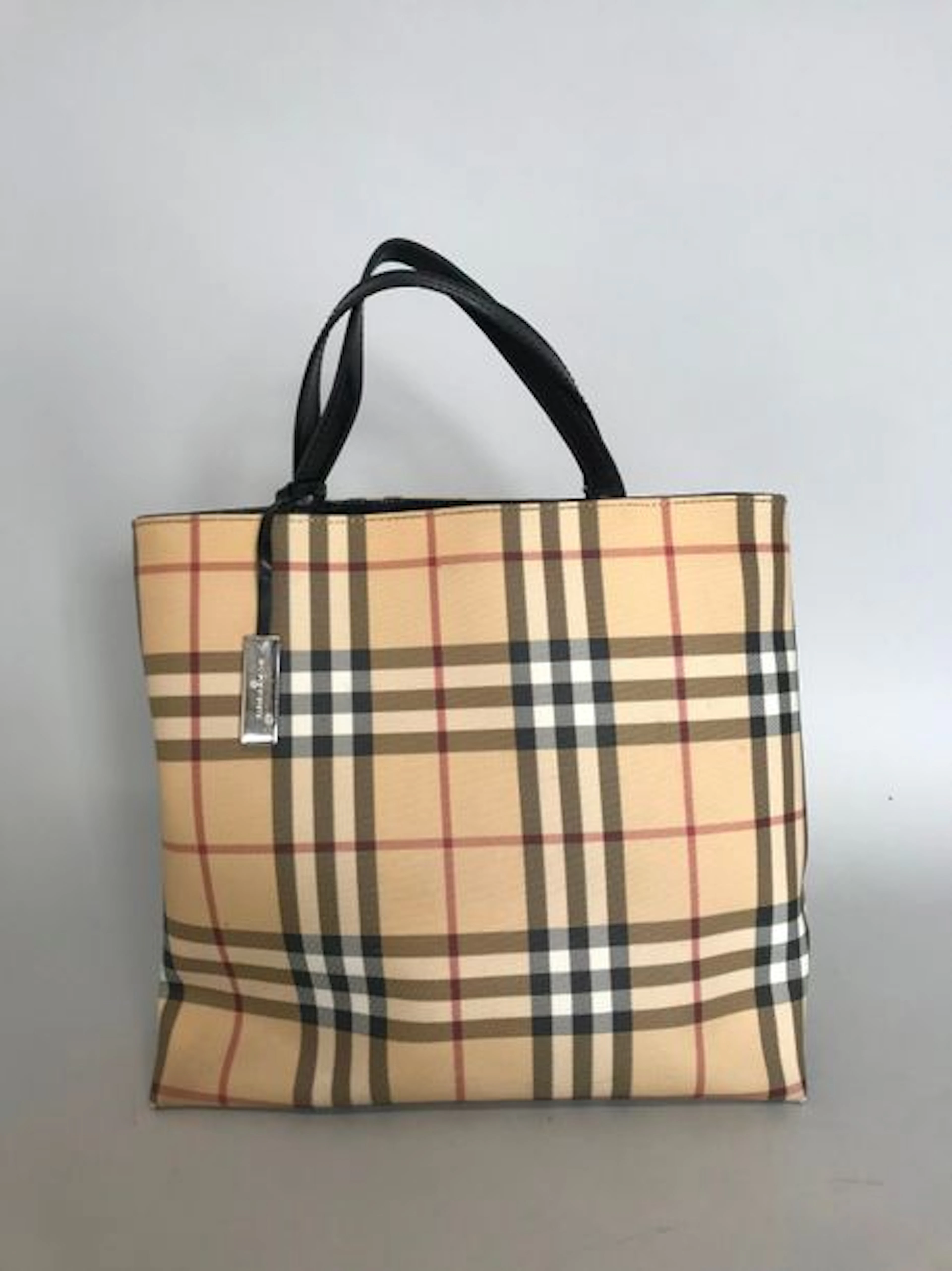 BURBERRY Sac à 2 anses en toile imperméable…