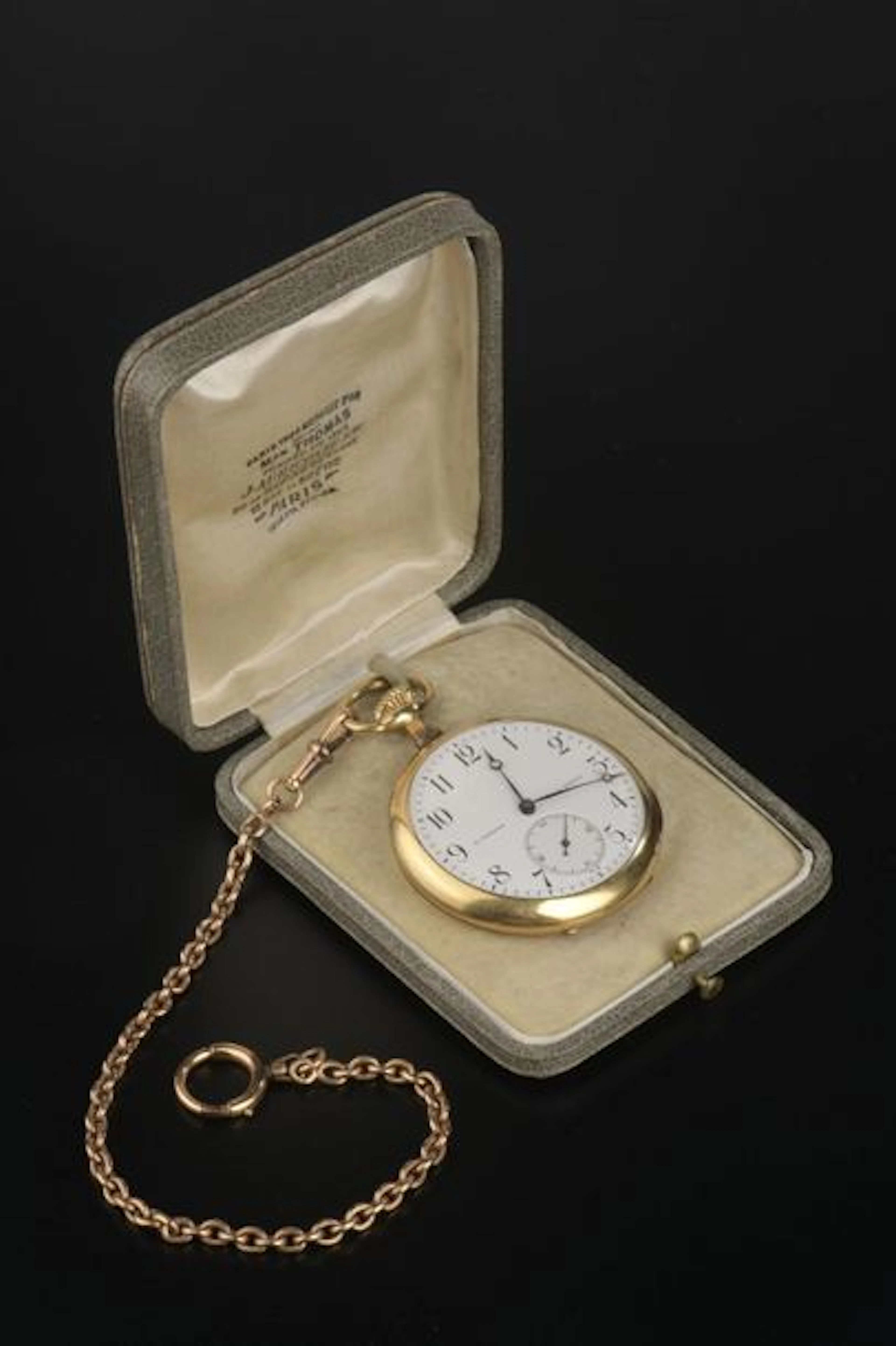 E. THOMAS. Montre de gousset en or jaune…