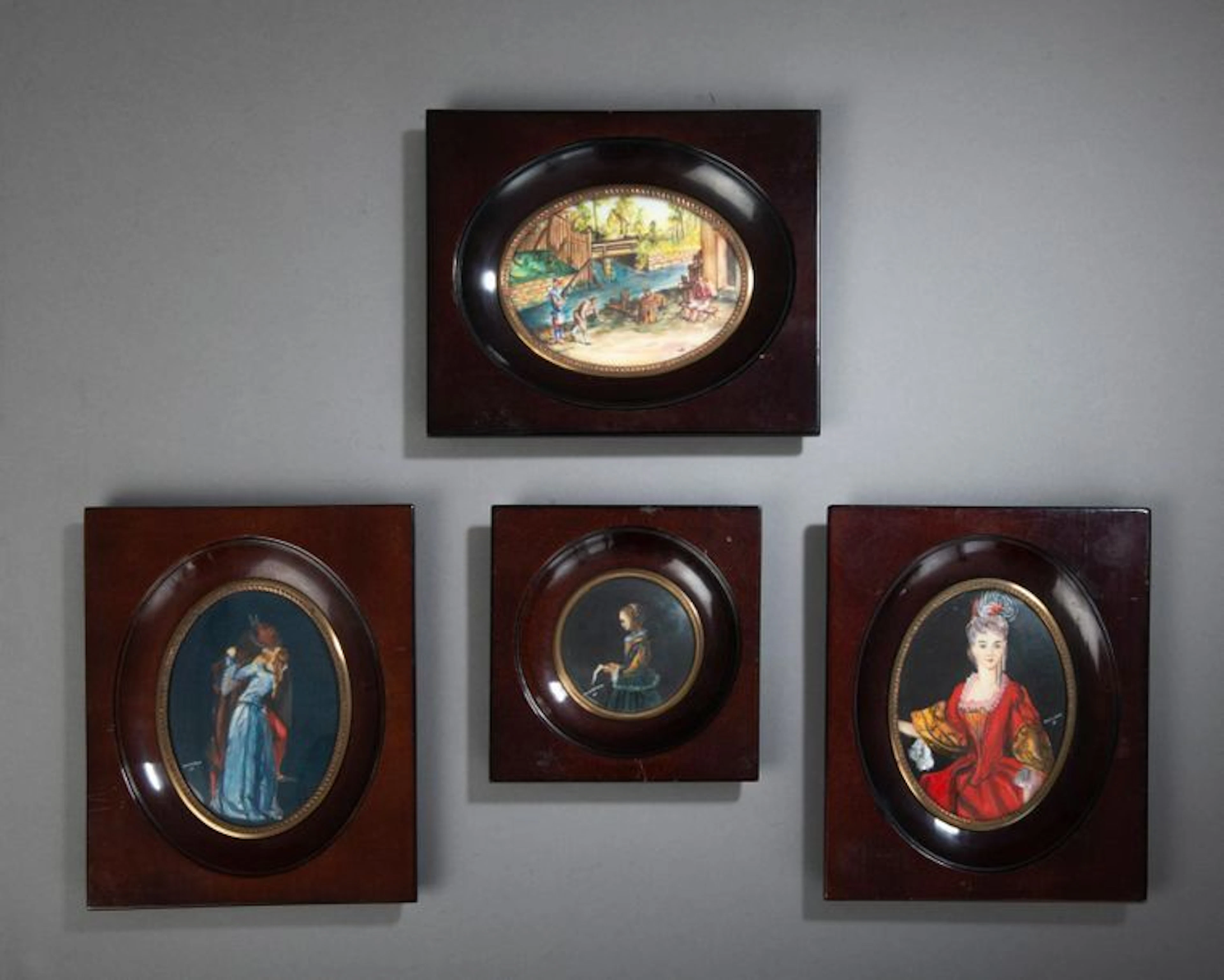 Michele DUNAND (XXe siècle). Ensemble quatre...