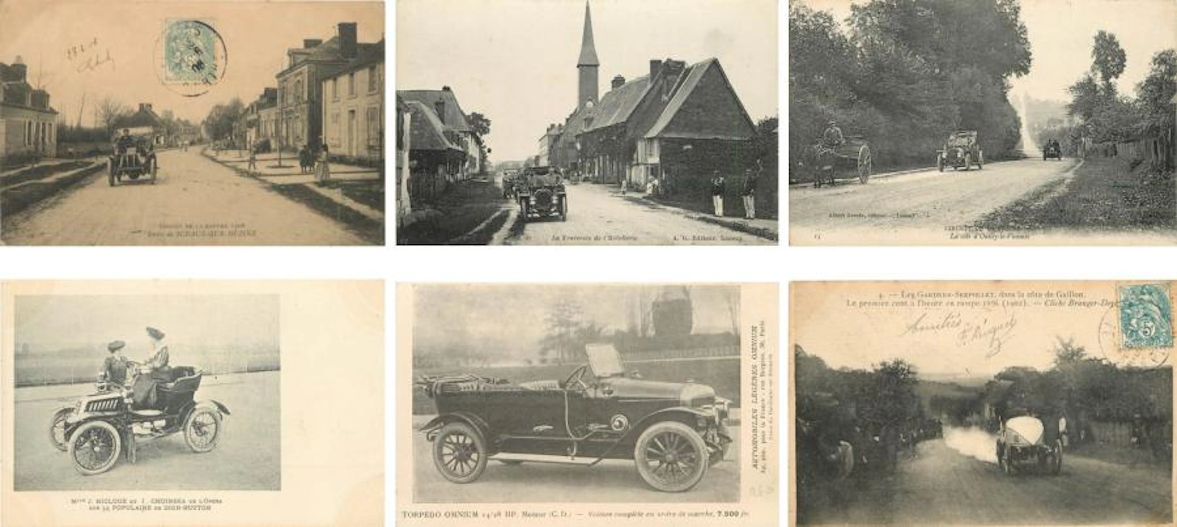 18 CARTES POSTALES AUTOMOBILES: Divers