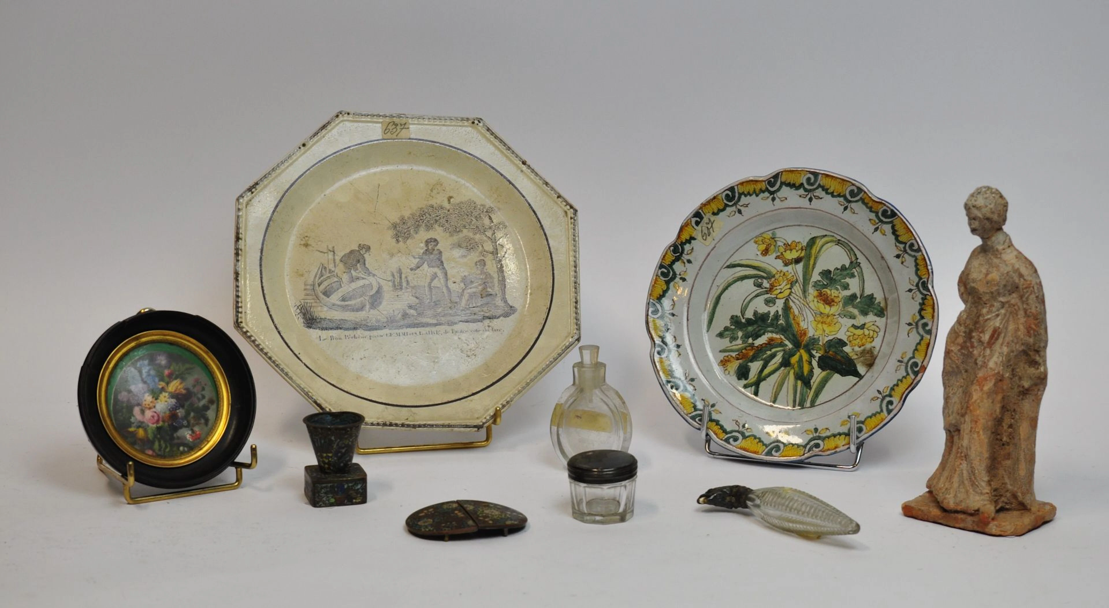 Lot de bibelots divers comprenant : - Une... - Lot 164 - Morand & Morand